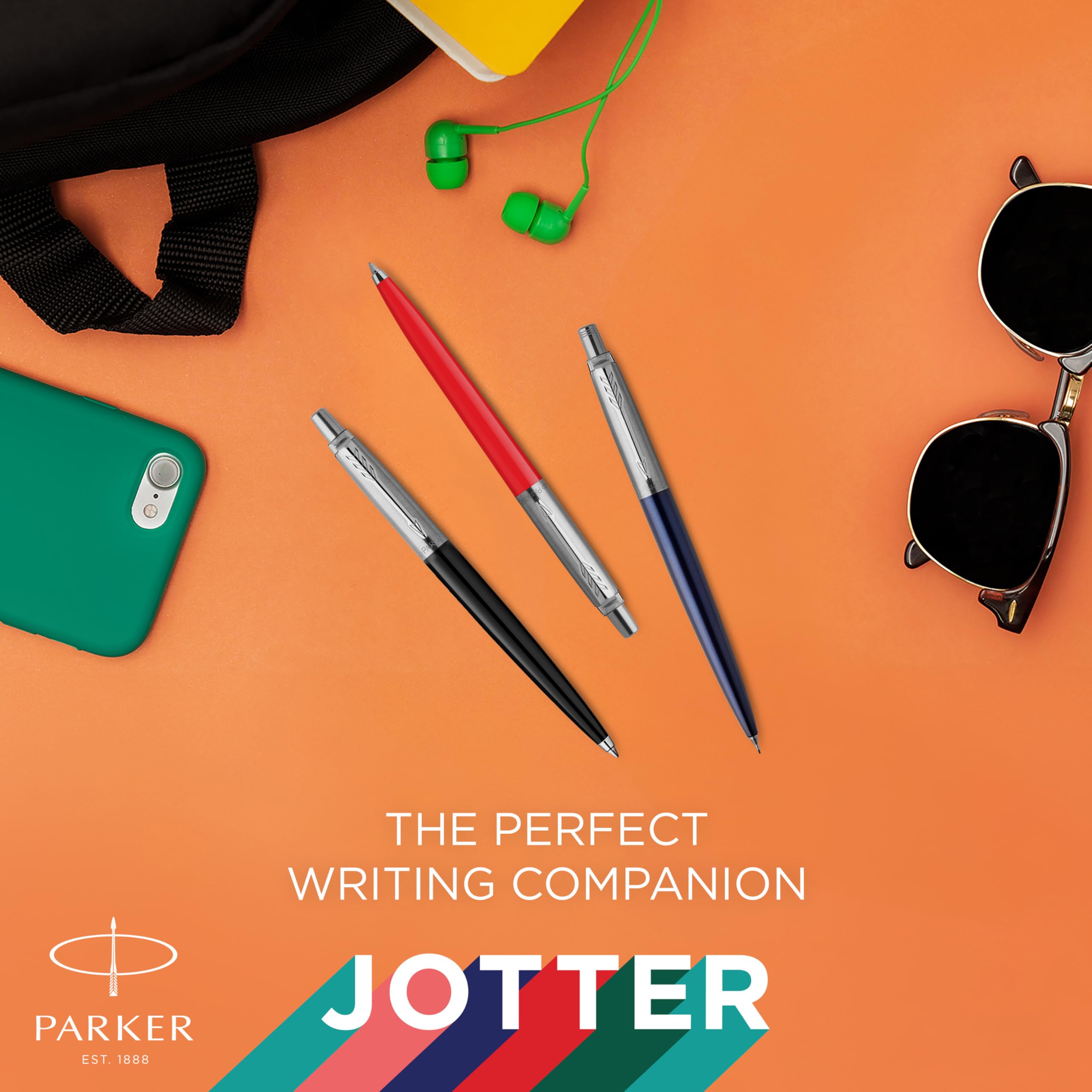 PARKER Jotter Originals Trio Gift Set - Ballpoint, Gel Pen & 0.5mm Mechanical Pencil | Multicolor