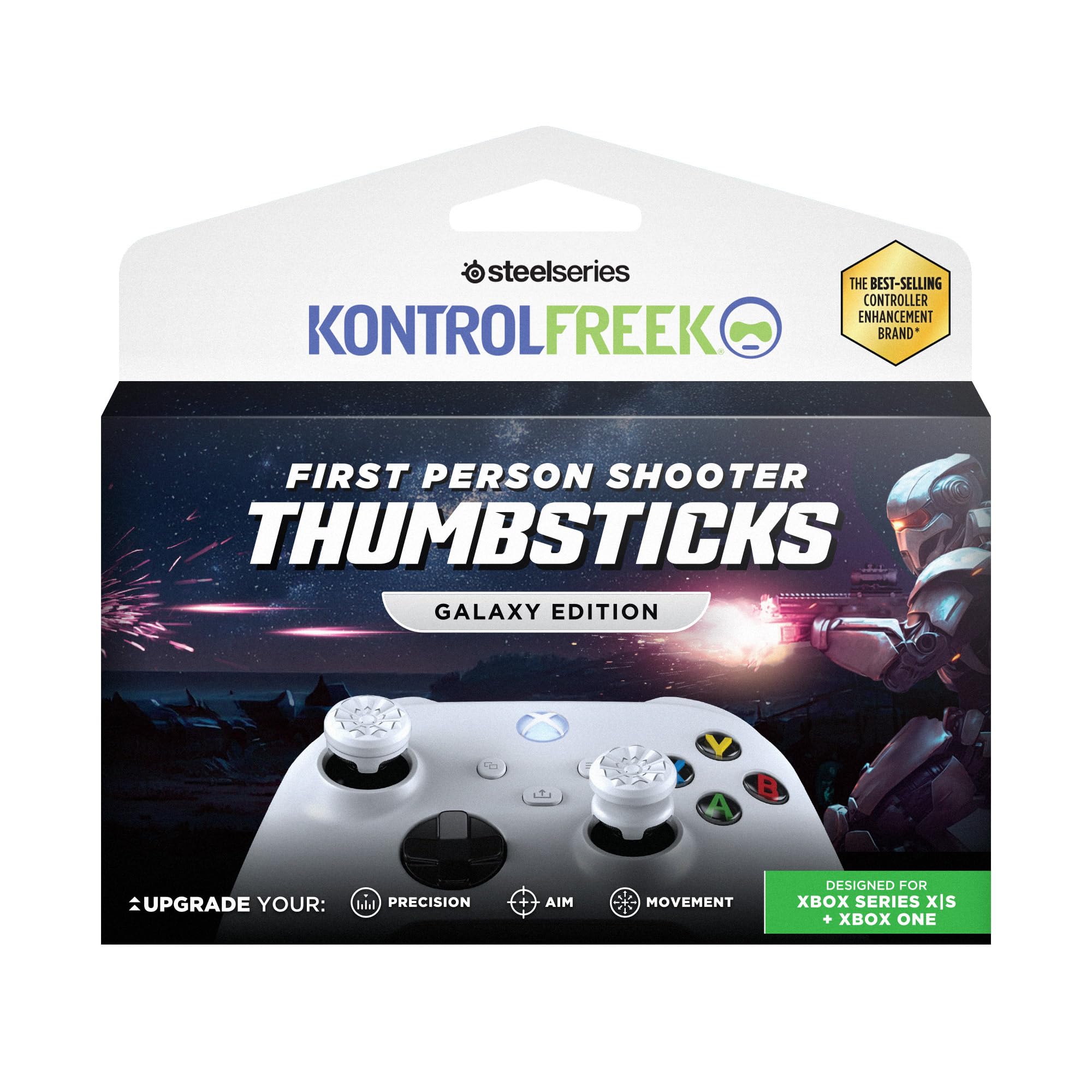 KontrolFreek Galaxy FPS Thumbsticks for Xbox One & Xbox Series X - White 9