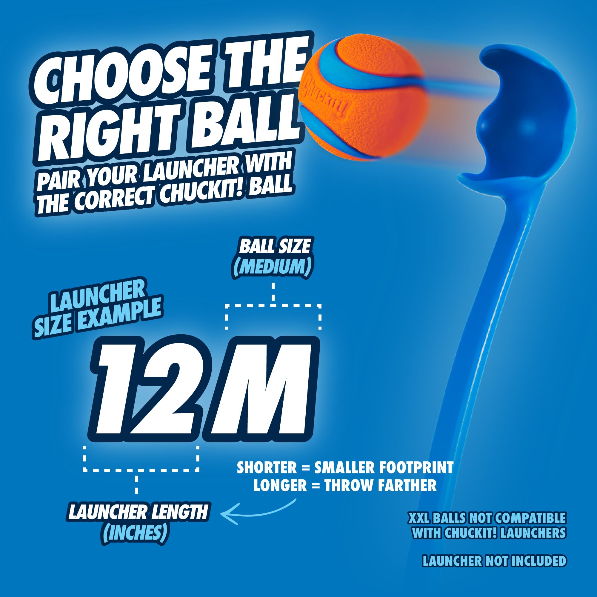 Chuckit! Sport Ball Launcher - Hands-Free Pickup & Throw | Medium Size | 30cm Long 6