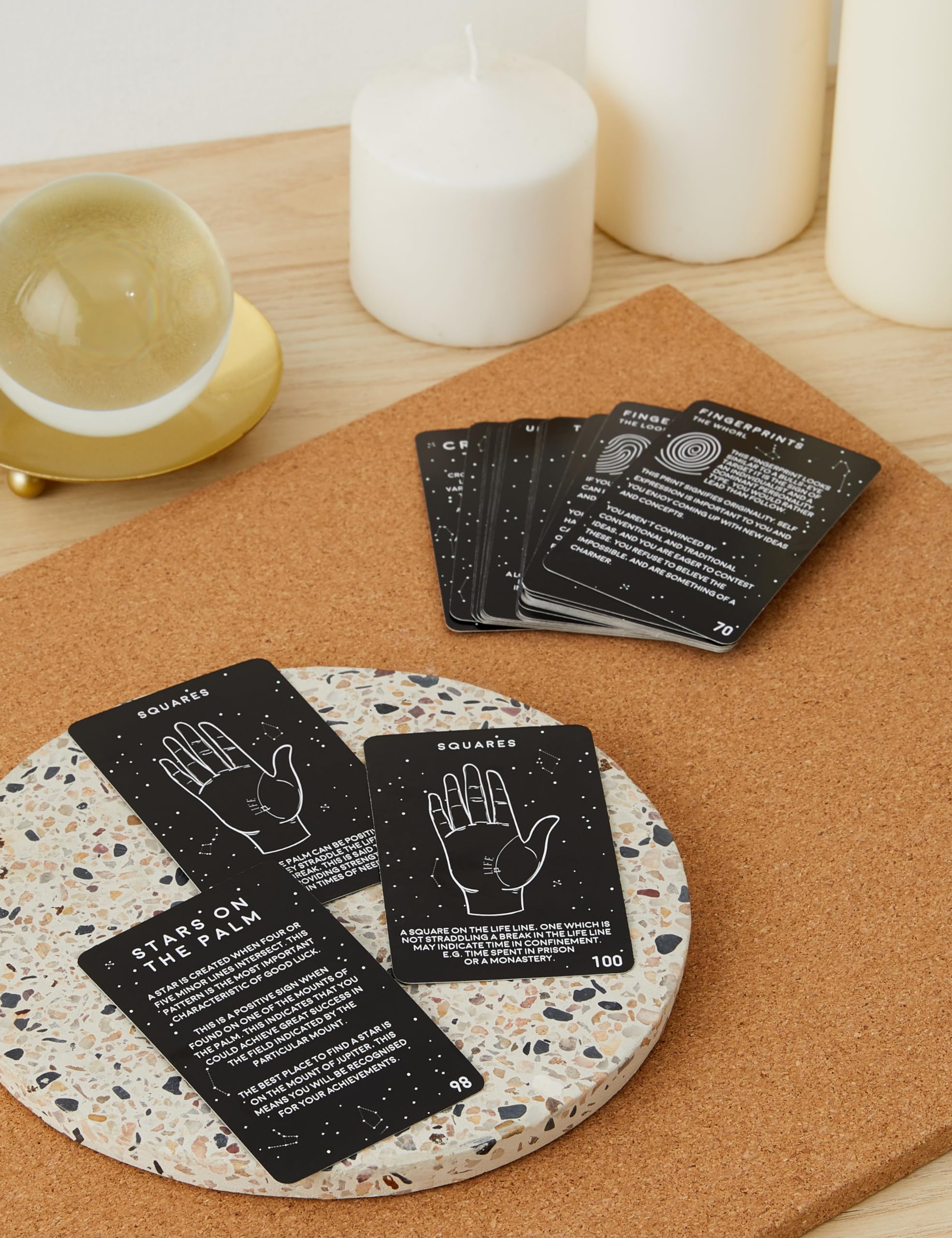 Gift Republic GR700016 Palm Reading Cards - 100-Card Divination Set for Beginners 6