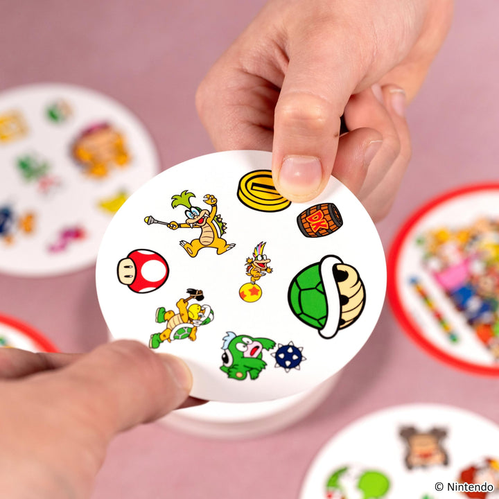 Asmodee Dobble Super Mario - Family Card Game for 2-8 Players, Ages 6+, 15-Minute Play