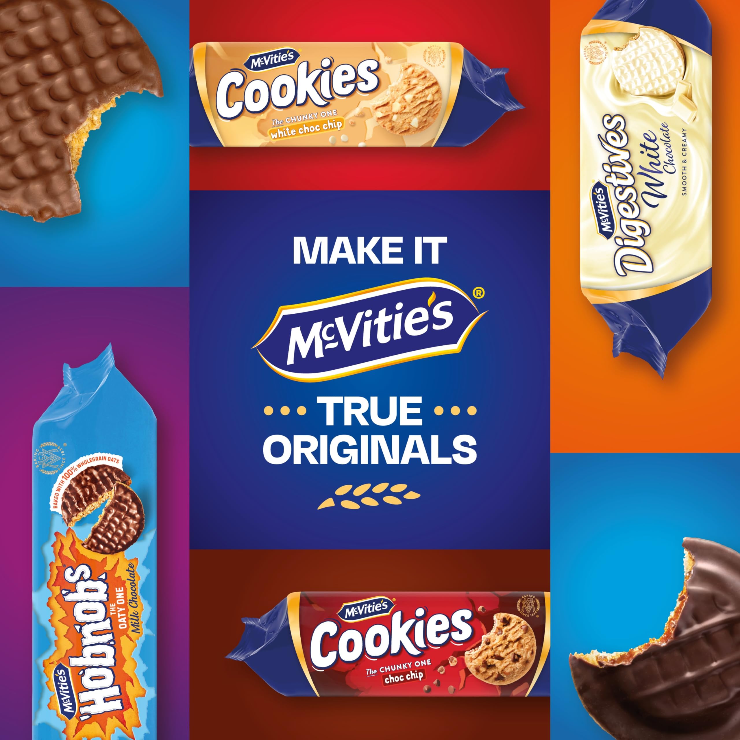 McVitie's The Chunky One Cookies - White Chocolate Chip Flavour | 150g Pack 4