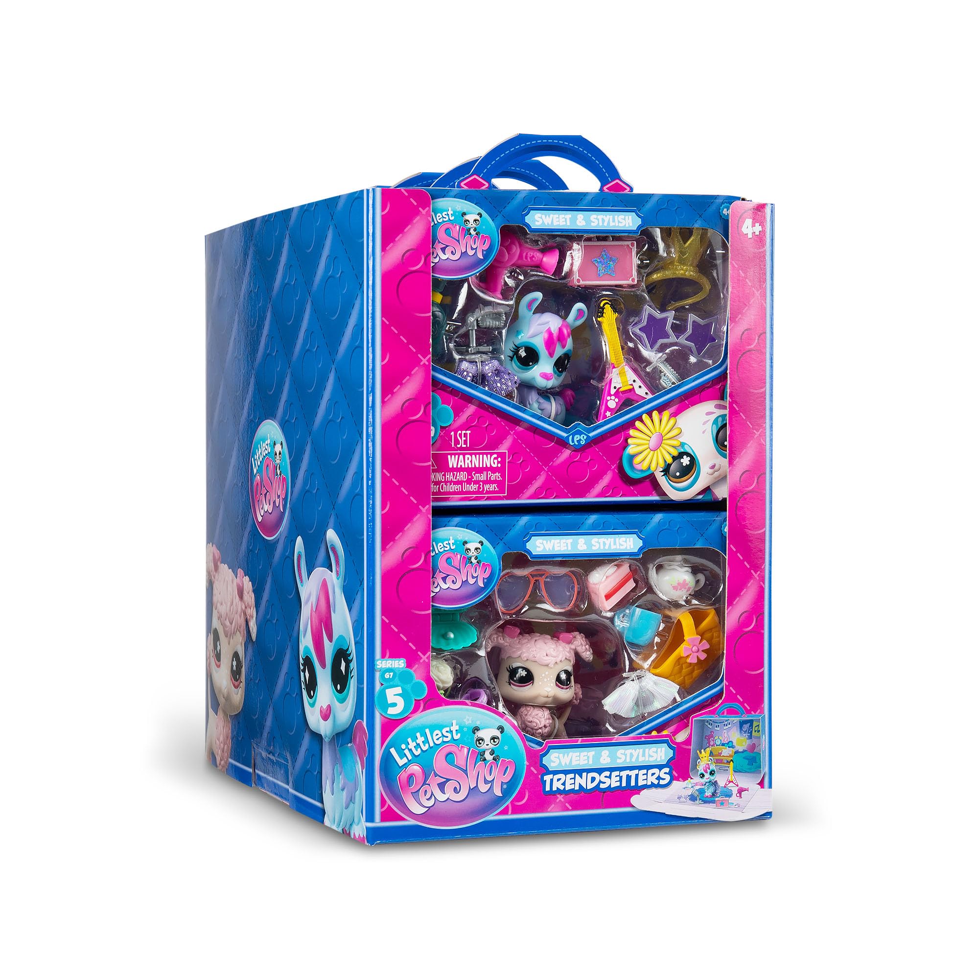 Littlest Pet Shop Preppy Deer Toy Figure - Series 5 Collectible Bobblehead with 9 Accessories | Ages 4+ 8