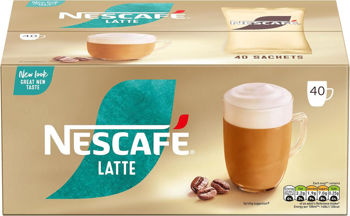 NESCAFÉ Gold Latte Instant Coffee Sachets - 40 x 18g