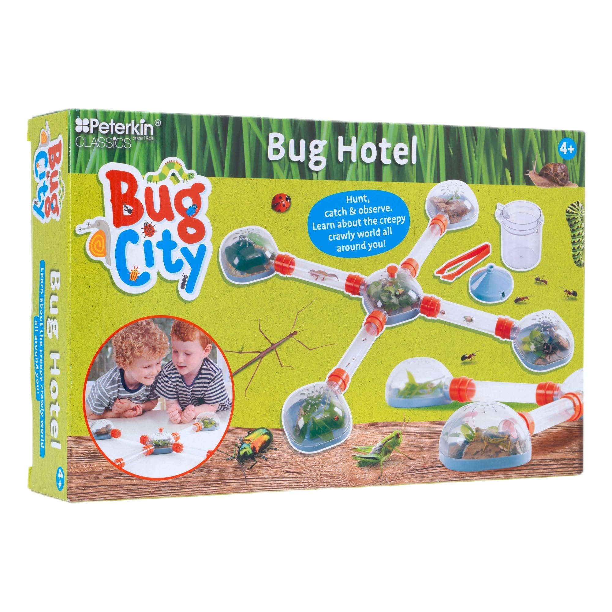 Peterkin Classics Bug City Bug Hotel Science Kit | STEM Learning | Green Plastic 1