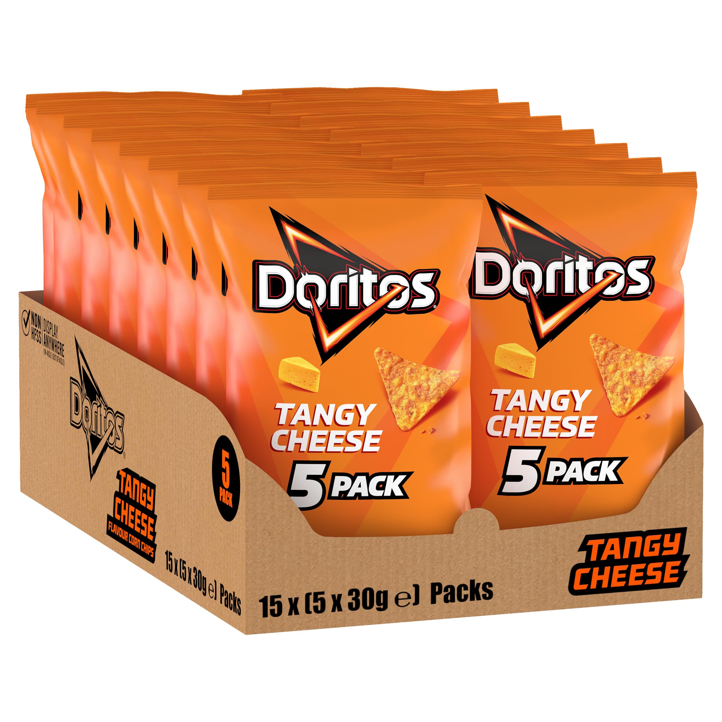 Doritos Tangy Cheese Multipack Crisps | 5 x 30g Bags | Suitable for Vegetarians 4