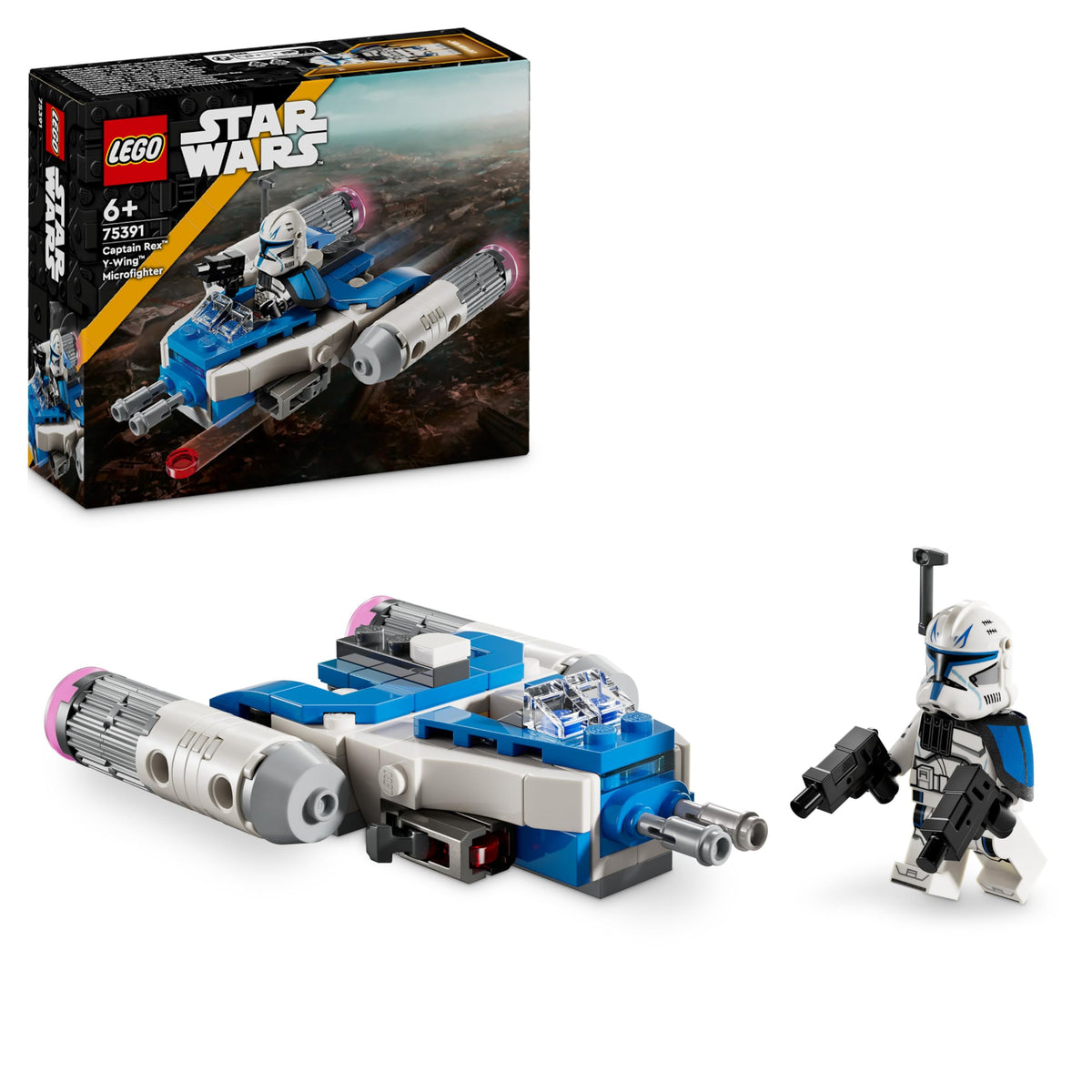 LEGO Star Wars Captain Rex Y-Wing Microfighter Building Set - 99 Pieces, Ages 6+