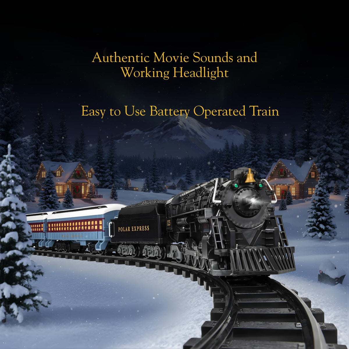 Lionel The Polar Express Battery-Operated Motorized Mini Train Set - 28 Pieces, Ages 4+