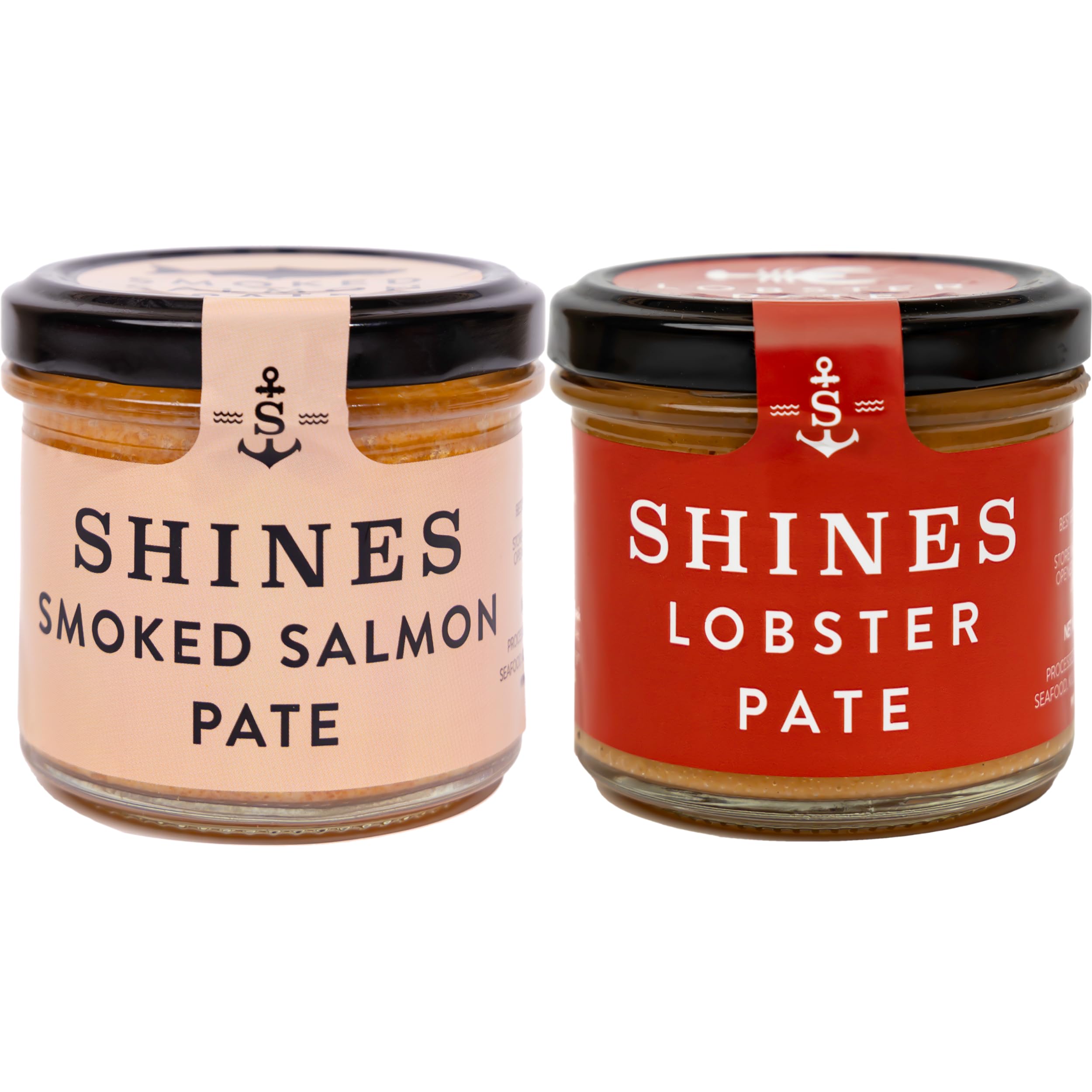 Shines 2 Count Pâté Selection: Lobster & Smoked Salmon Sandwich Spreads | 110g Jars 1