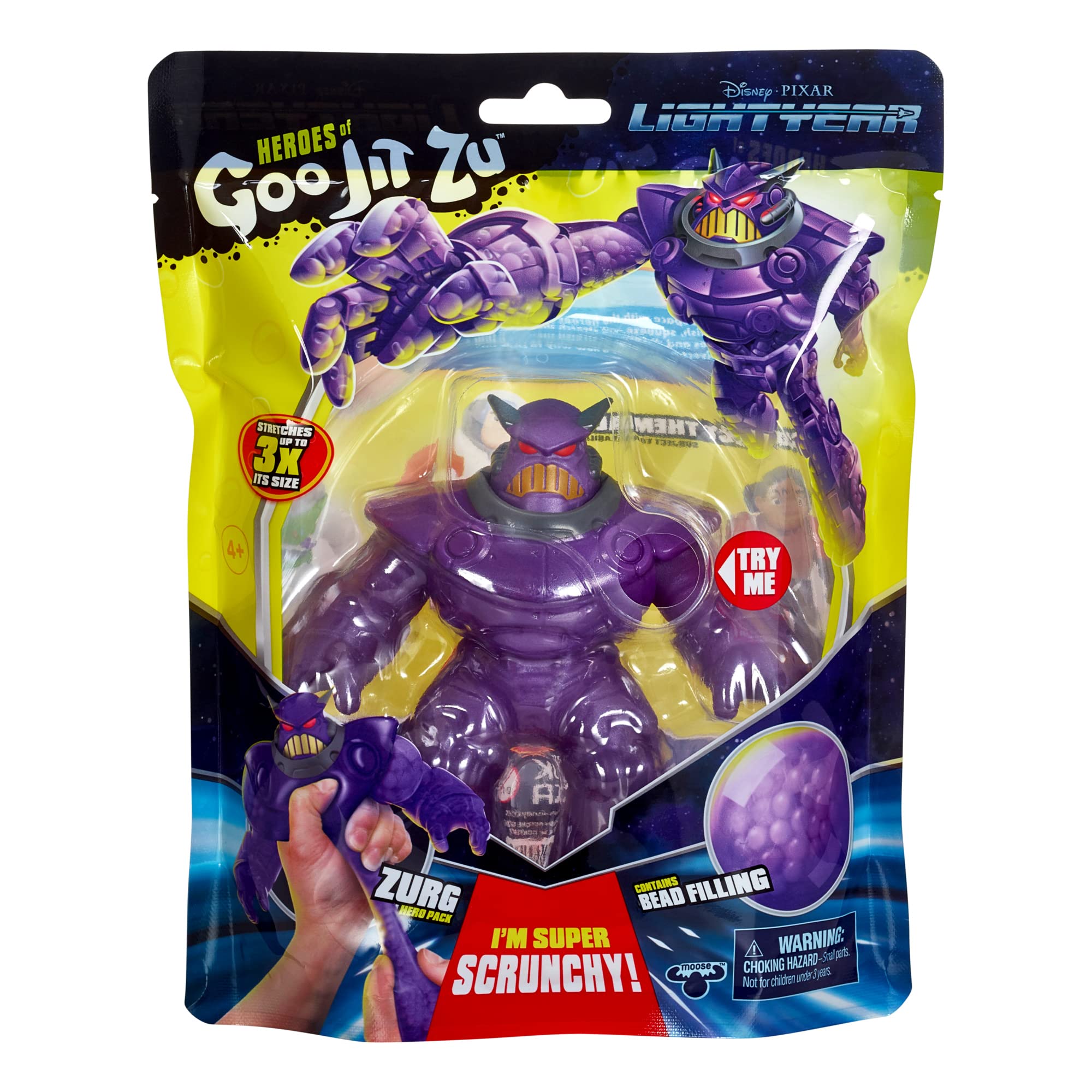 Heroes of Goo Jit Zu Zurg Lightyear Hero Pack Squishy Stretchy Gooey Figure | Ages 4+ 4
