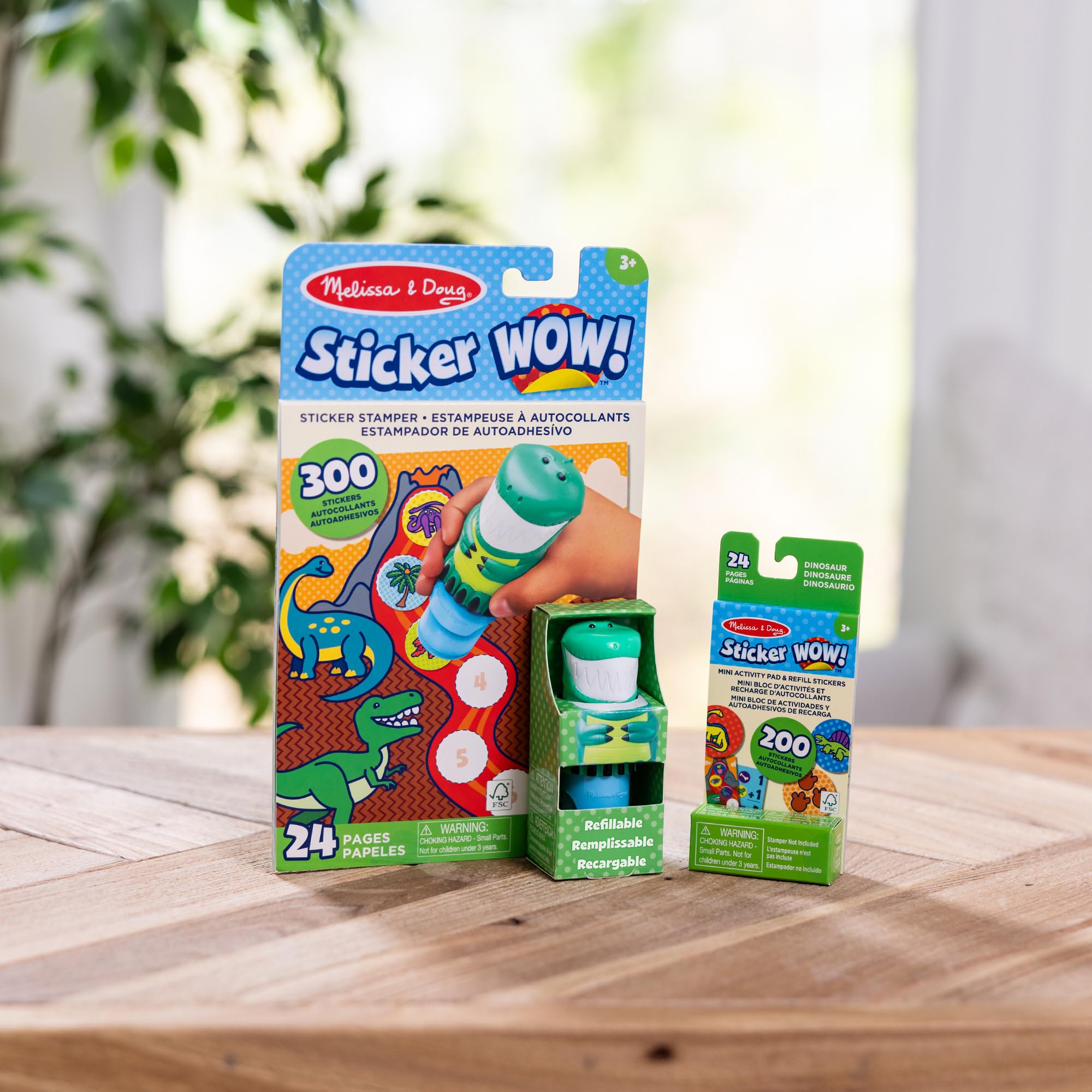 Melissa & Doug Sticker Wow Stamper & Activity Pad - Dinosaur Theme | Ages 3+ 9