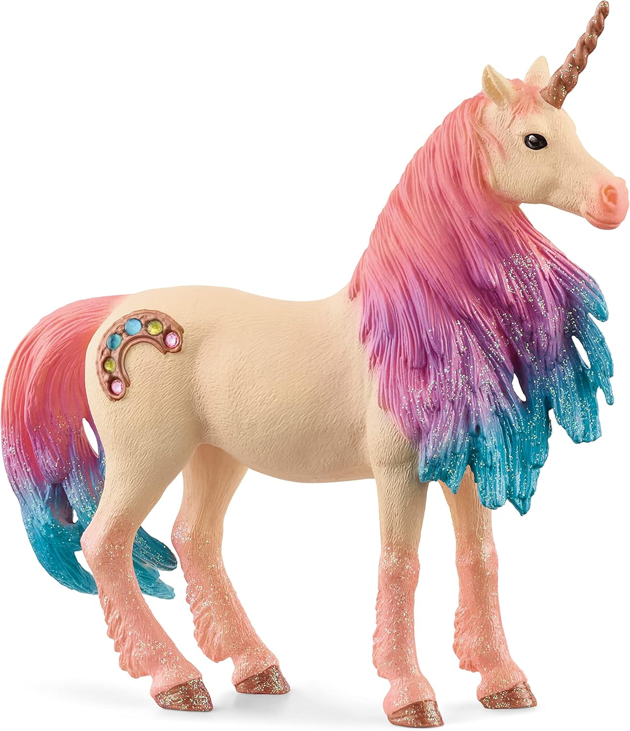 SCHLEICH 70723 Marshmallow Unicorn Mare Figurine - Multicoloured Fantasy Toy for Ages 3+ 1