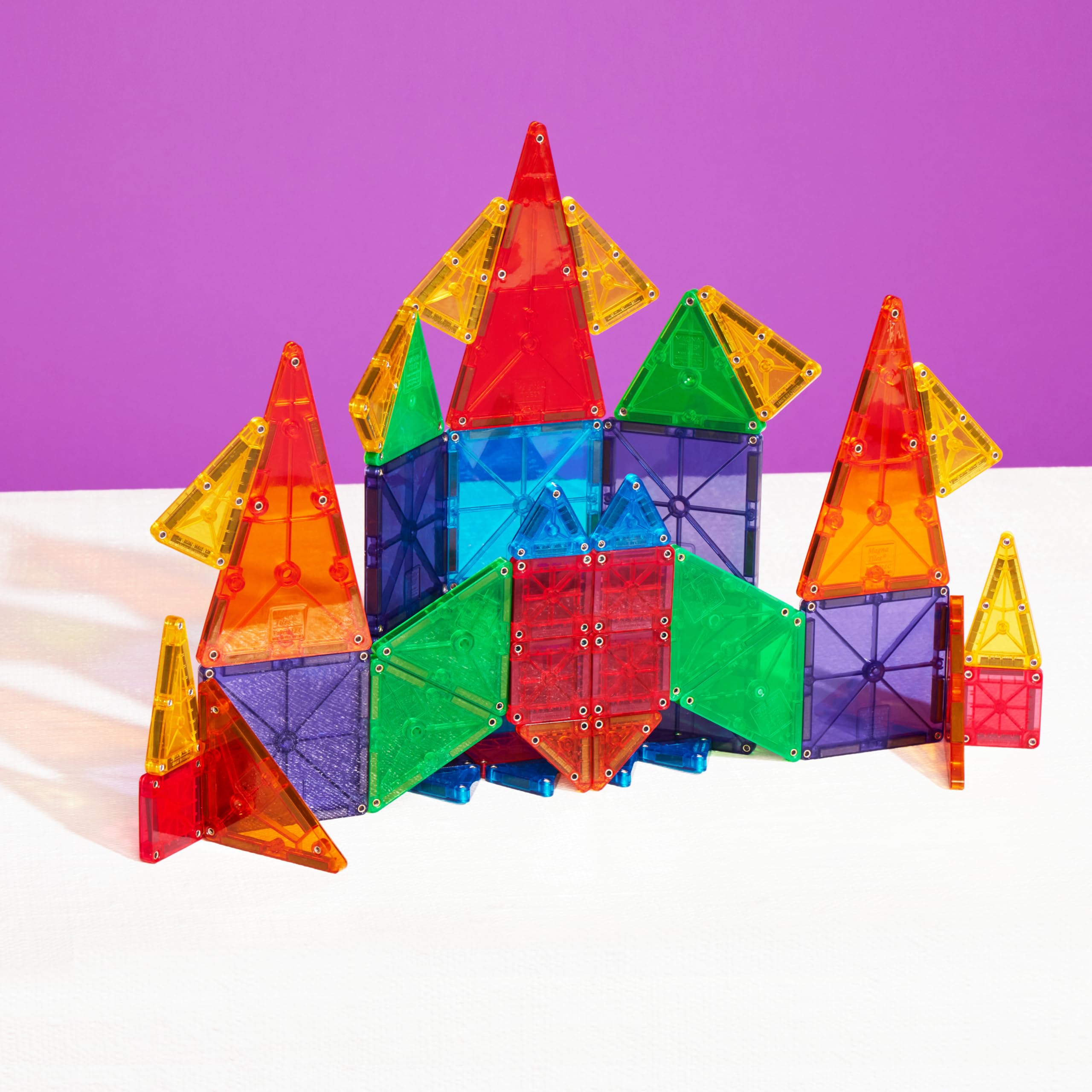 Magna-Tiles MicroMAGS 46-Piece Combi Set - Magnetic Building Toy | Ages 3+ | Multi-coloured 3