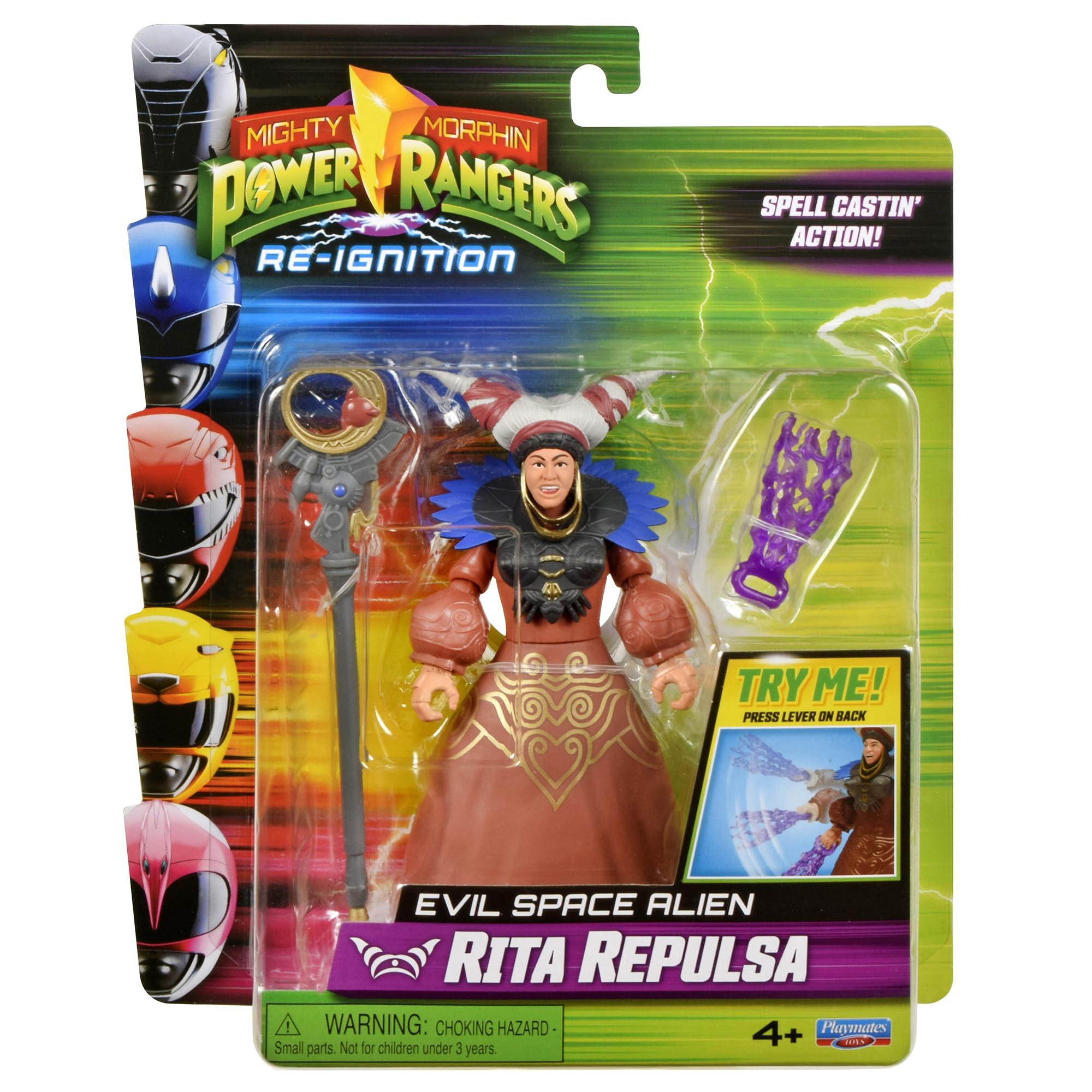 Power Rangers Mighty Morphin Rita Repulsa Action Figure - Auto-Morphin Feature, 4+ Years 1