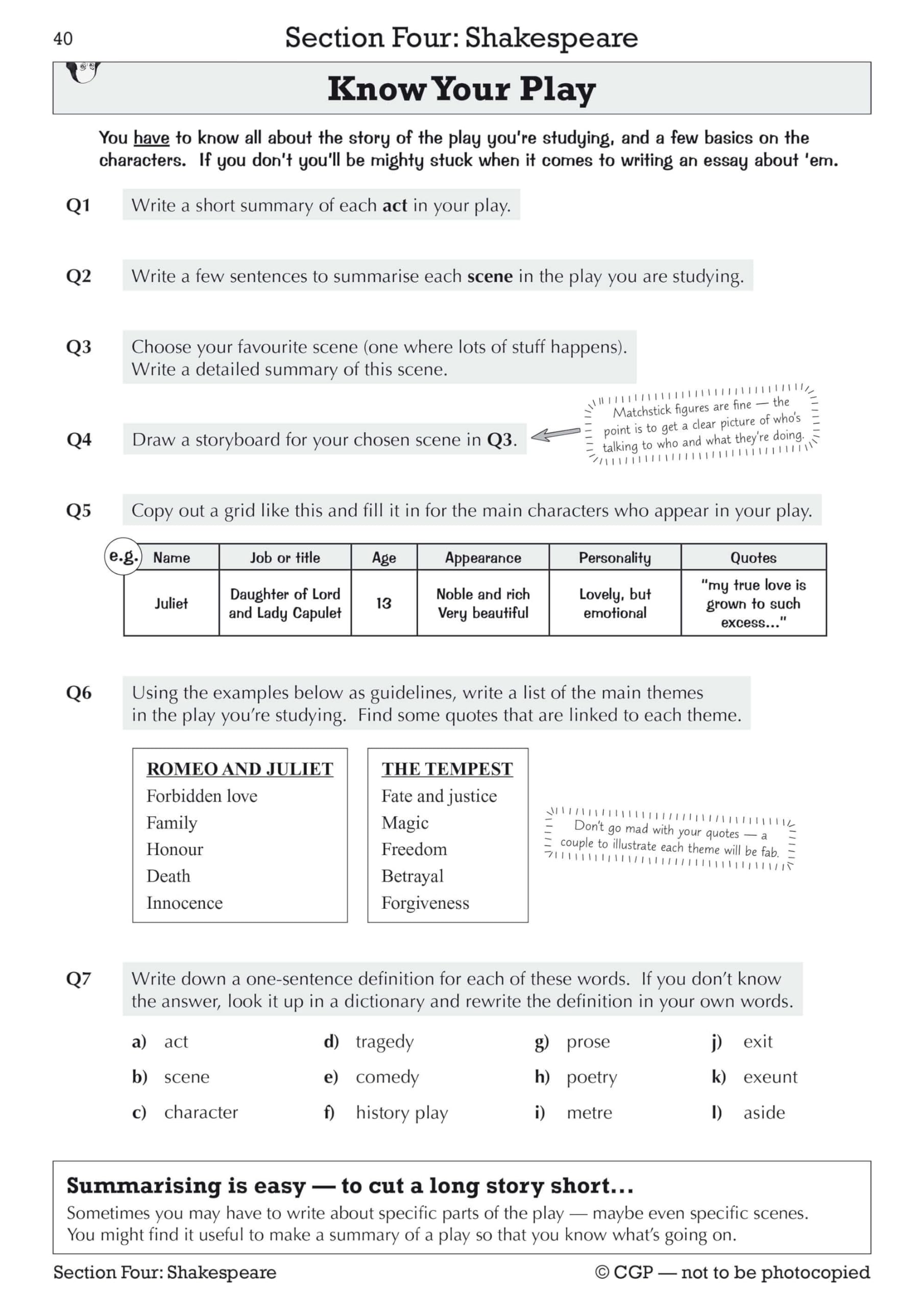 CGP KS3 English Workbook (with answers) - Catch-up & Home Learning | Revised Edition 8