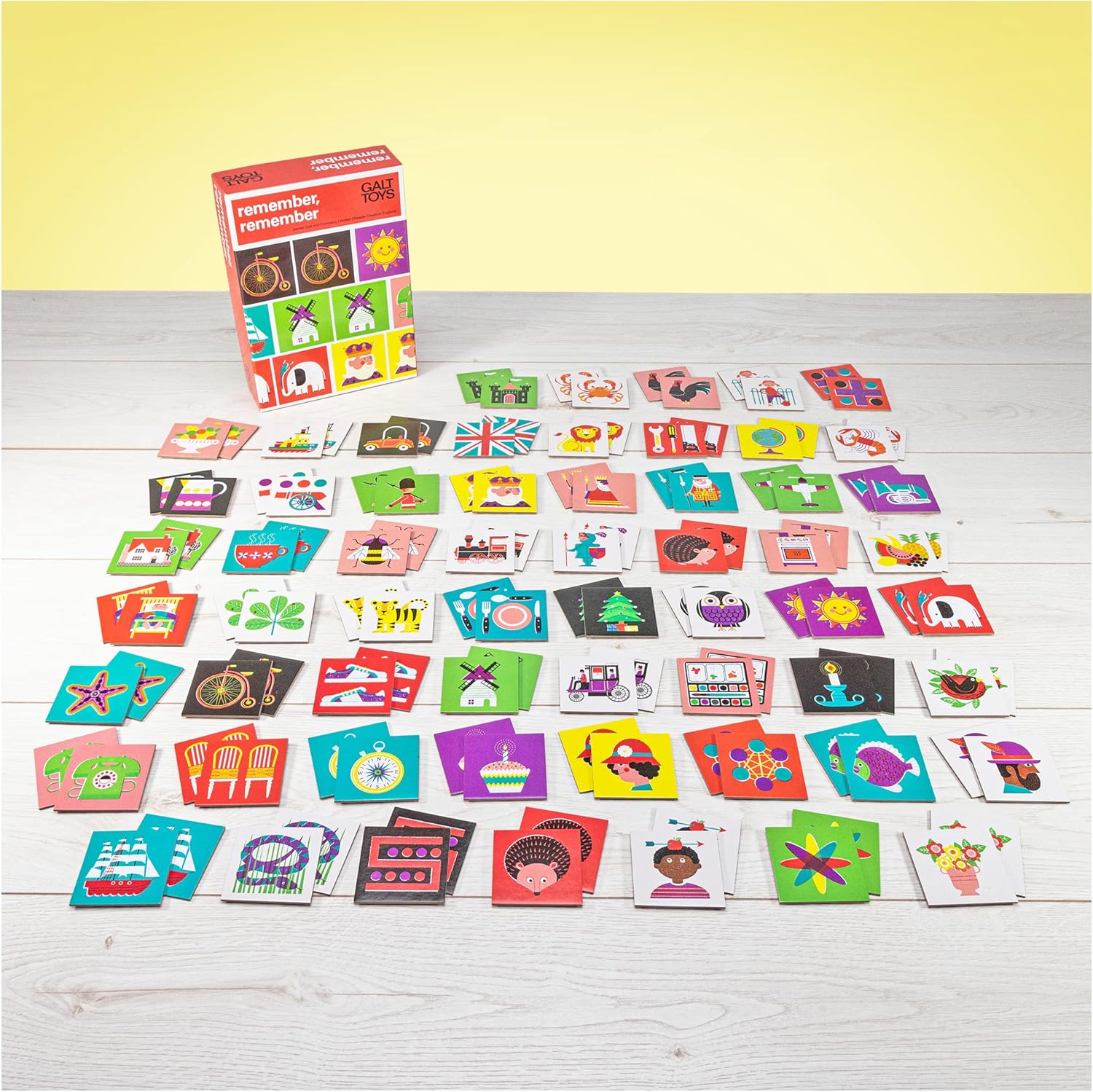 Galt Remember, Remember Matching Pairs Card Game for Kids, Ages 5-8 2