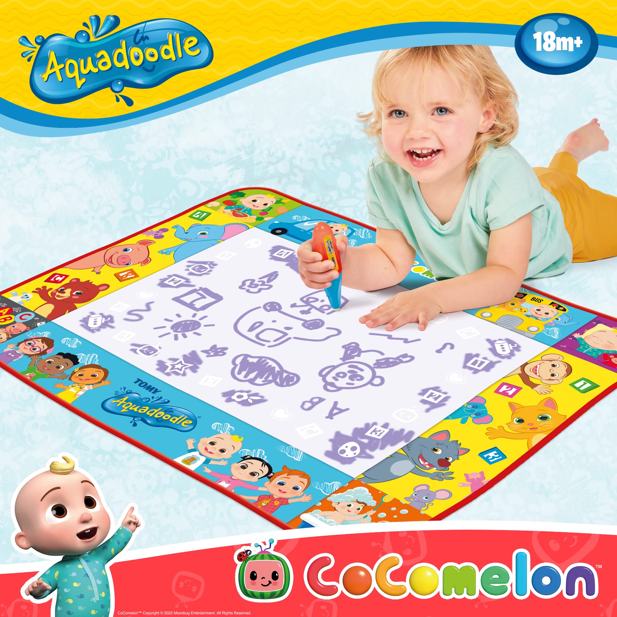 Aquadoodle Cocomelon Doodle Mat - Mess-Free Water Drawing Toy for Toddlers 18m+ 8