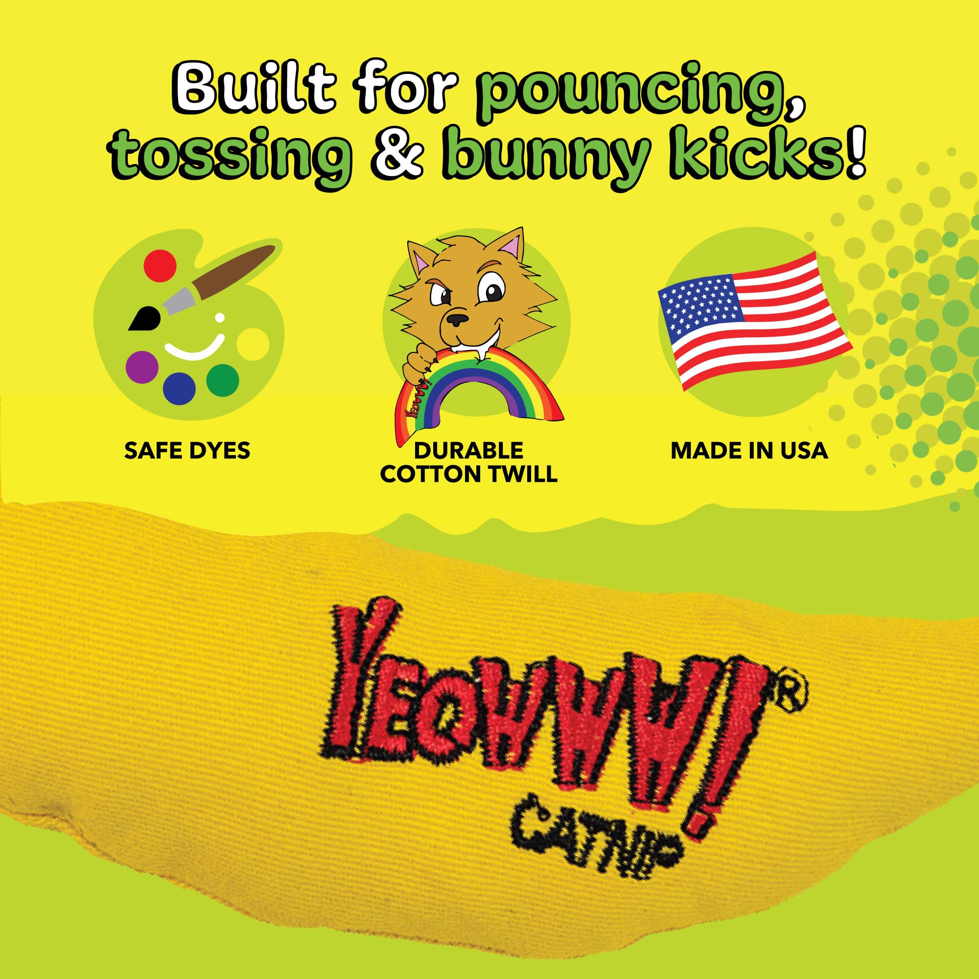 YEOWWW Banana Singles Cat Toy - 100% Organic Catnip | Durable Cotton Twill | Made in USA 6