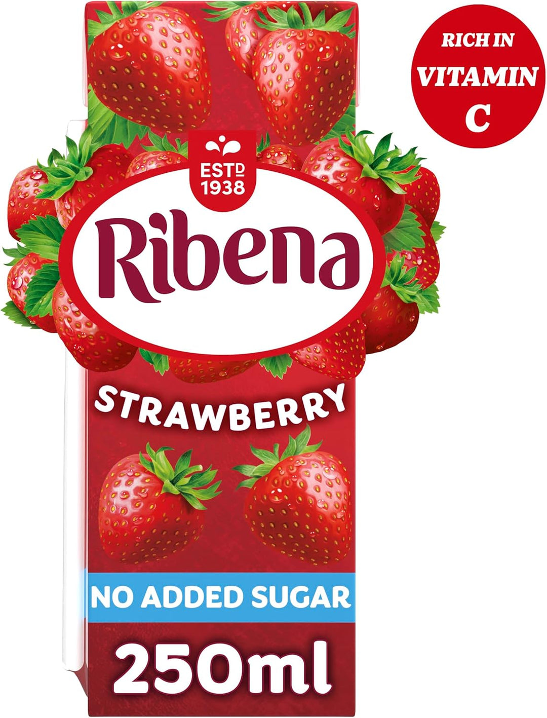 Ribena - Strawberry No Added Sugar Juice Drink Multipack 6x 250ml