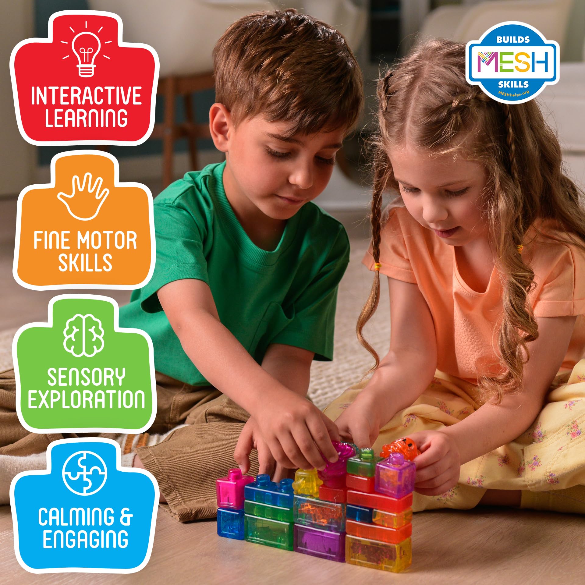 Jelly Blox Farm Set - Squishy Building Blocks for Toddlers 2+ 16