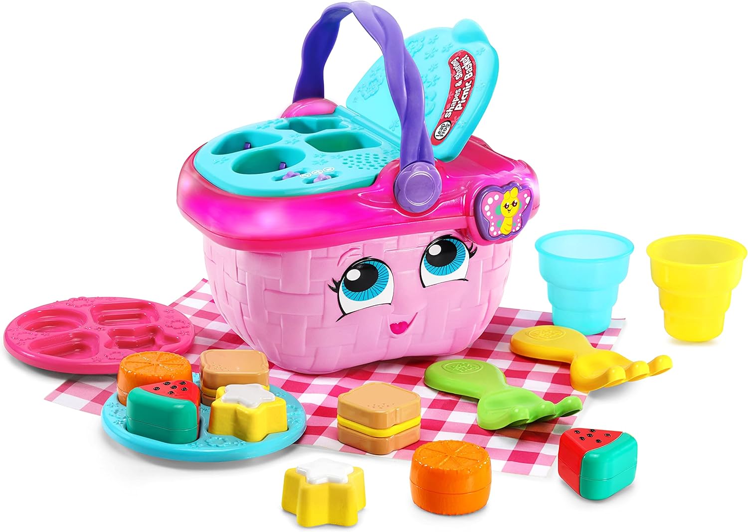 LeapFrog Shapes & Sharing Picnic Basket - Interactive Educational Toy for Ages 6-36 Months 1