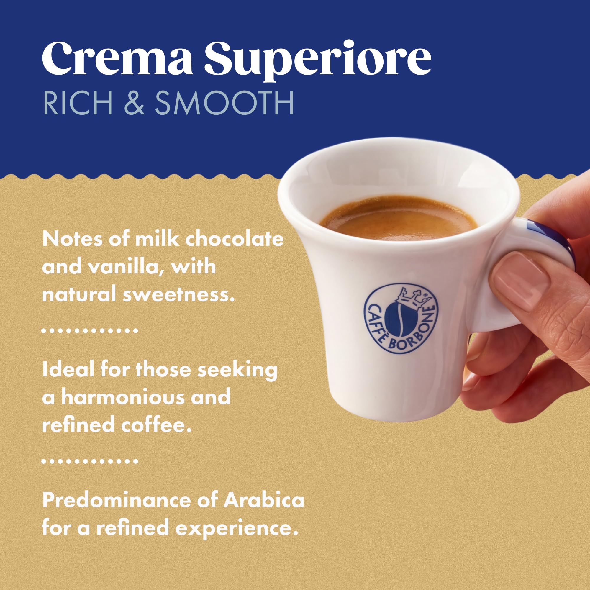 Caffè Borbone Crema Superiore Coffee Capsules - 90 Count | Rich & Smooth | Nespresso Compatible 4
