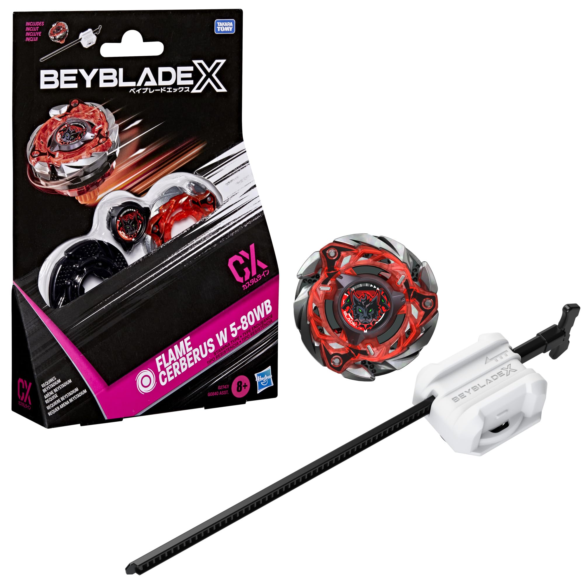 Hasbro Beyblade X Flame Cerberus W 5-80WB CX Starter Pack | Stamina Type | Ages 8+ 1