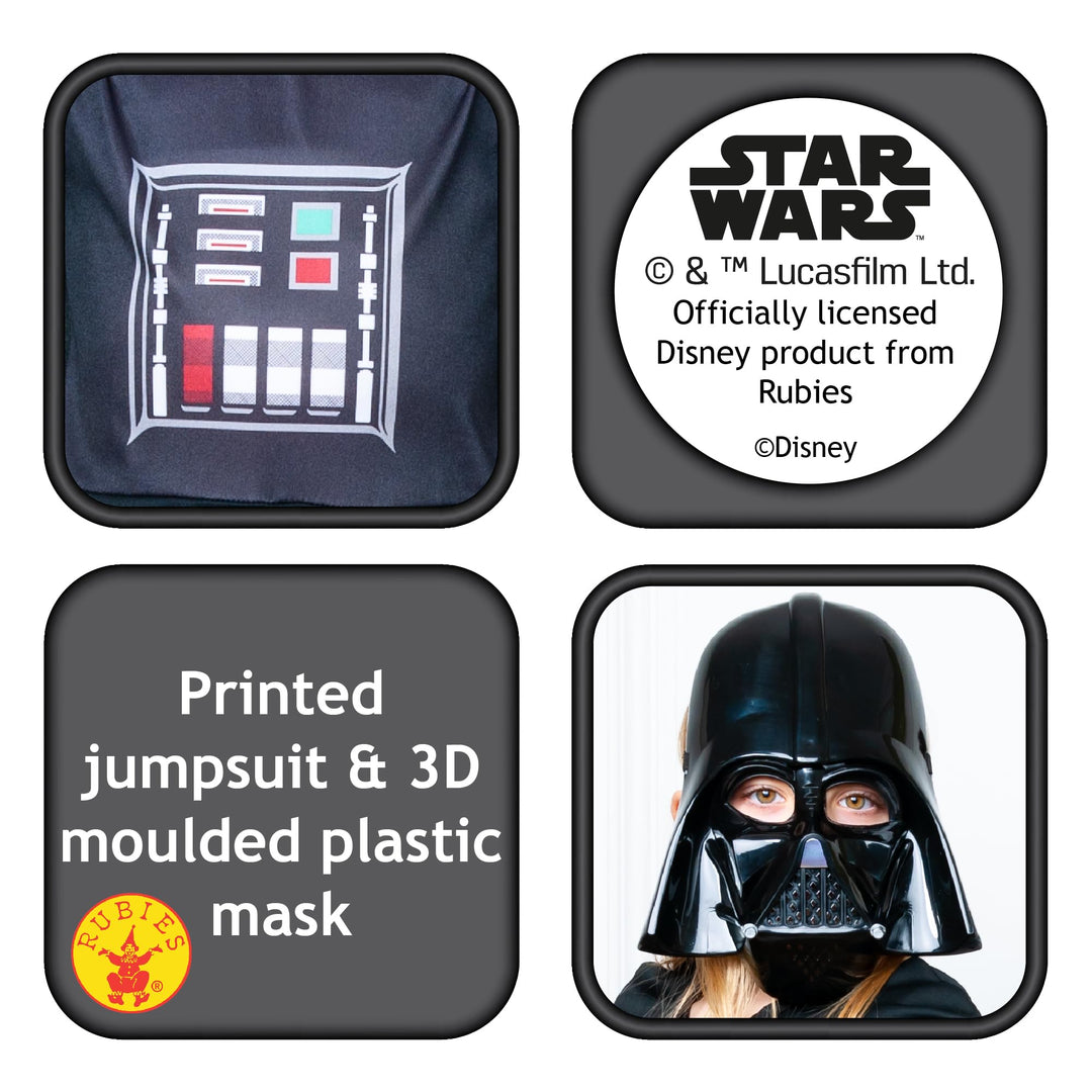 Rubies Darth Vader Costume - Teen Size for Ages 9-10 Years
