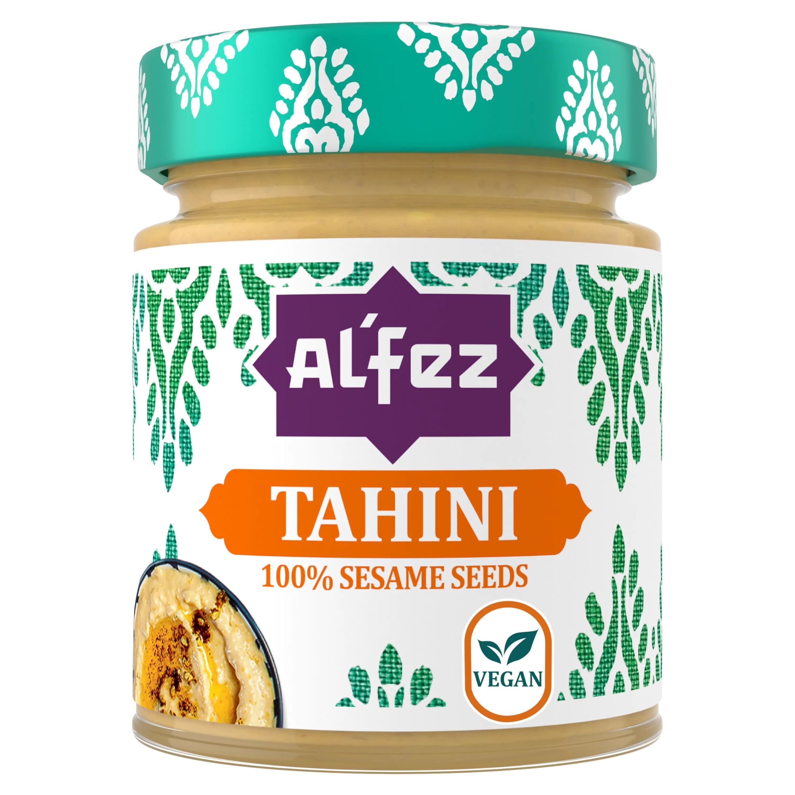 Al'Fez Natural Tahini - 100% Roasted Sesame Seed Paste | 125g Jar