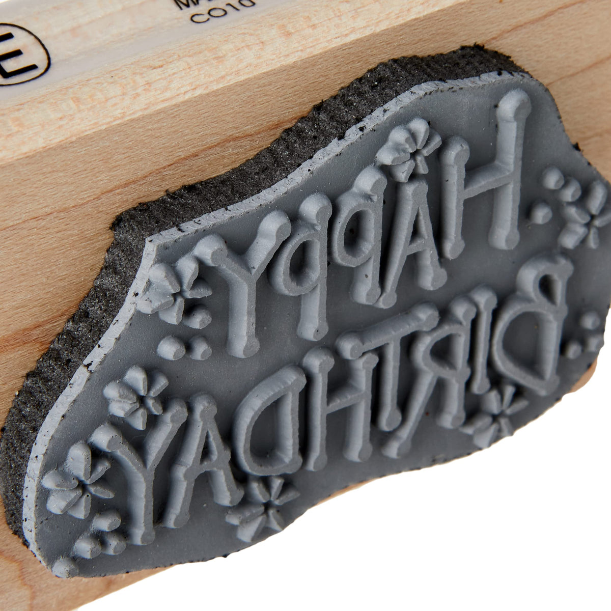 Art Stamps FH59 Happy Birthday Sparkles Wood-Mounted Stamp - Black, 6.81 x 5 cm