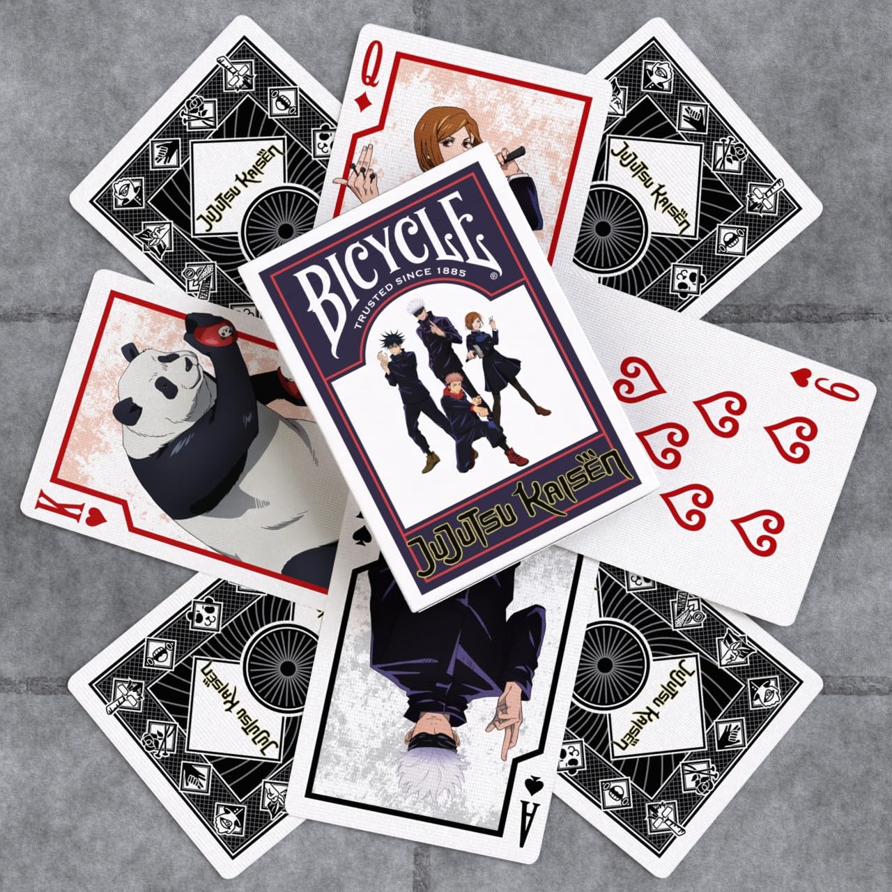 Bicycle Jujutsu Kaisen Playing Cards Deck | Custom Court Cards | Air Cushion Finish 6