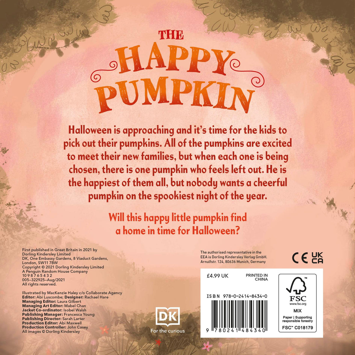 DK The Happy Pumpkin - Board Book | Ages 1-4 Years | 18 Pages 2