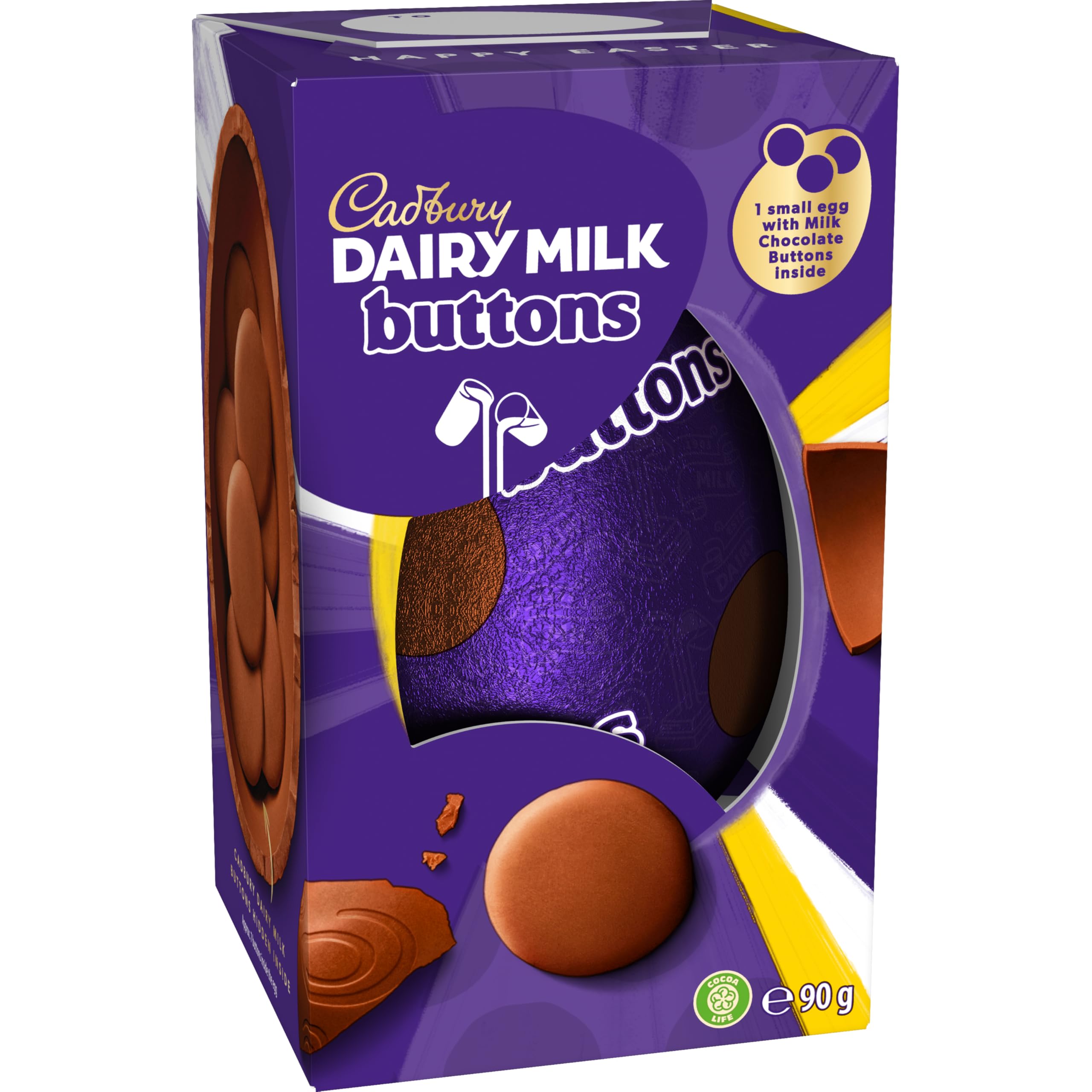 Cadbury Dairy Milk Buttons Easter Egg with Small Egg | 90g 3
