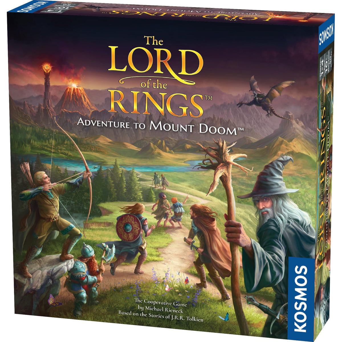 Thames & Kosmos The Lord of the Rings: Adventure to Mount Doom Board Game | 1-4 Players, Ages 10+, 50 Min Playtime