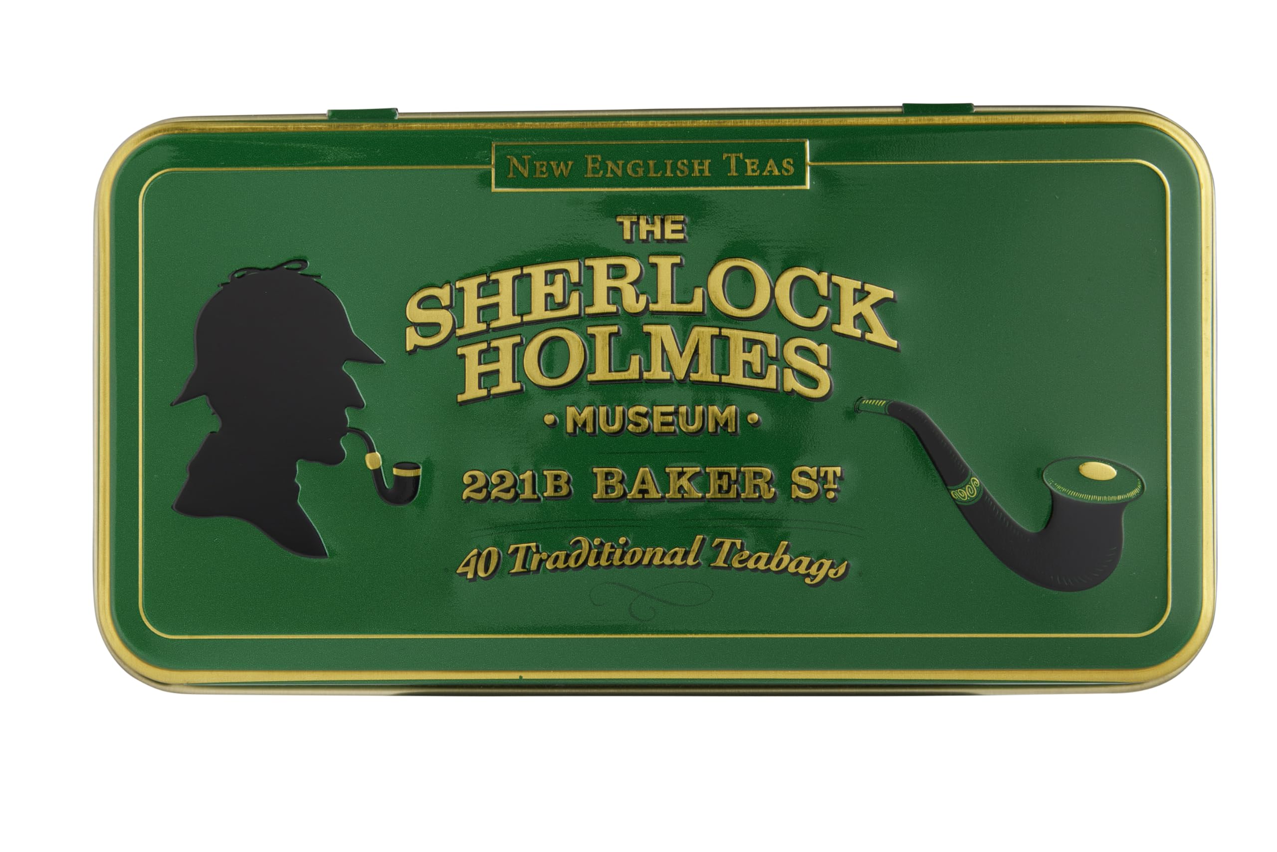 Sherlock Holmes Tea Tin with 40 English Breakfast Teabags - New English Teas 2