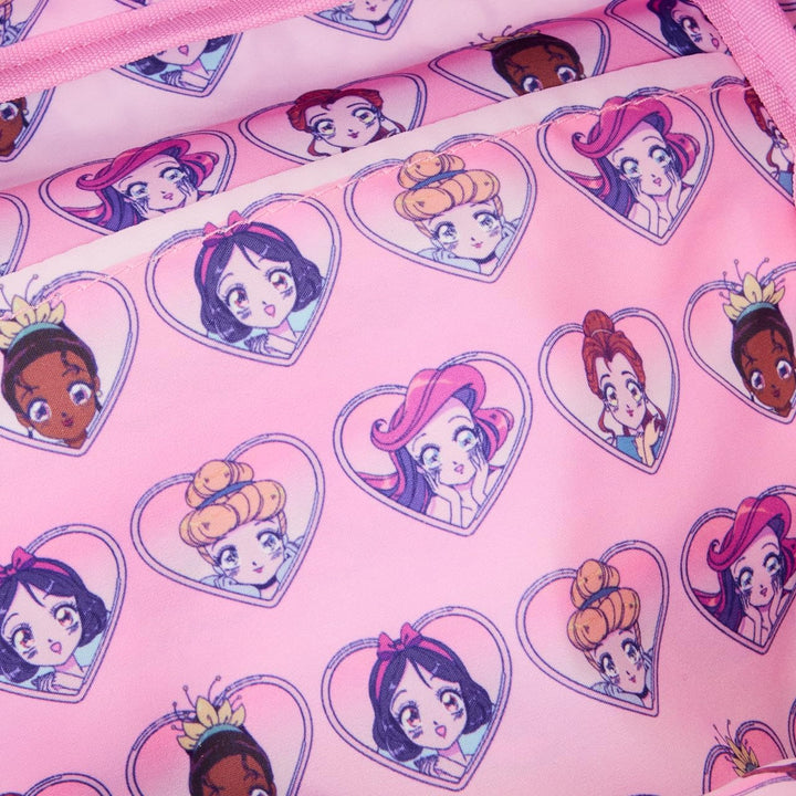 Loungefly: Disney - Princess - Manga Style AOP Nylon Mini Backpack