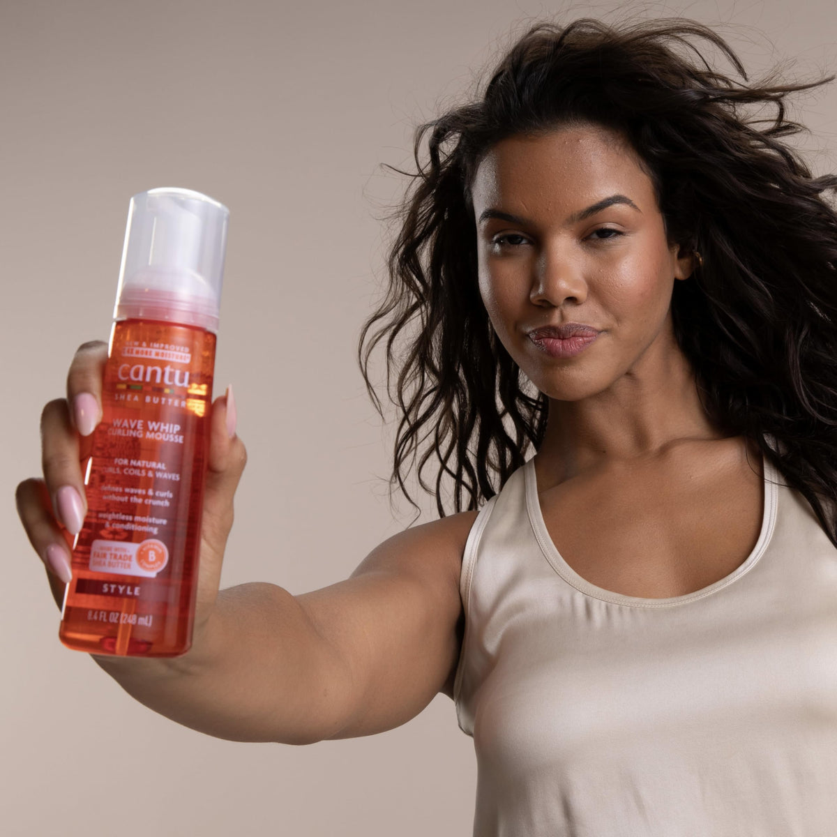 Cantu Wave Whip Curling Mousse - Defines Curls, Reduces Frizz, Hydrates | 248ml 4