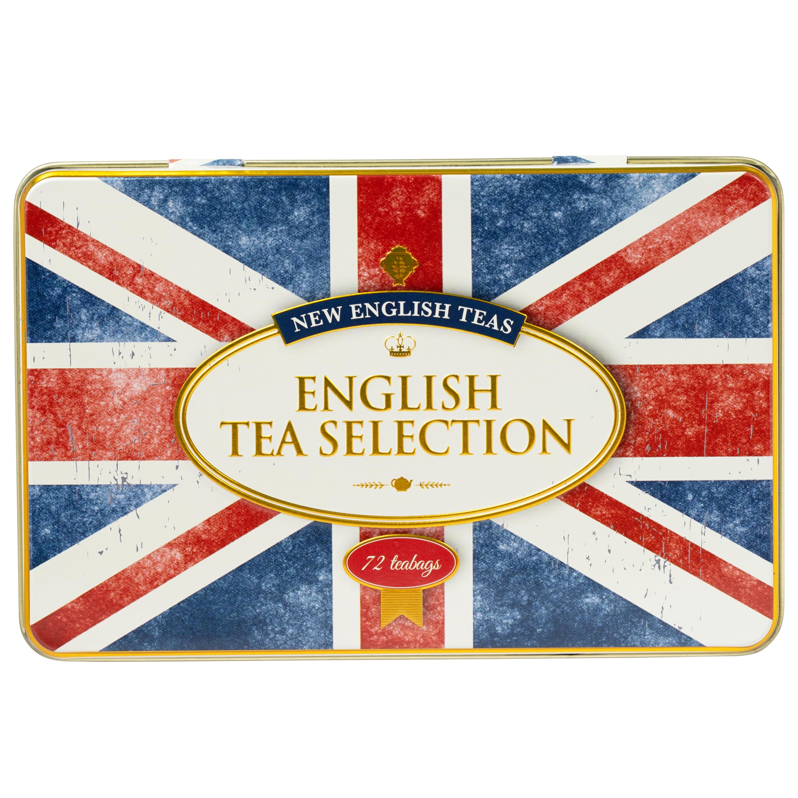 New English Teas Union Jack Flag Tin - 72 Teabag Selection of English Breakfast, Earl Grey & Afternoon 4