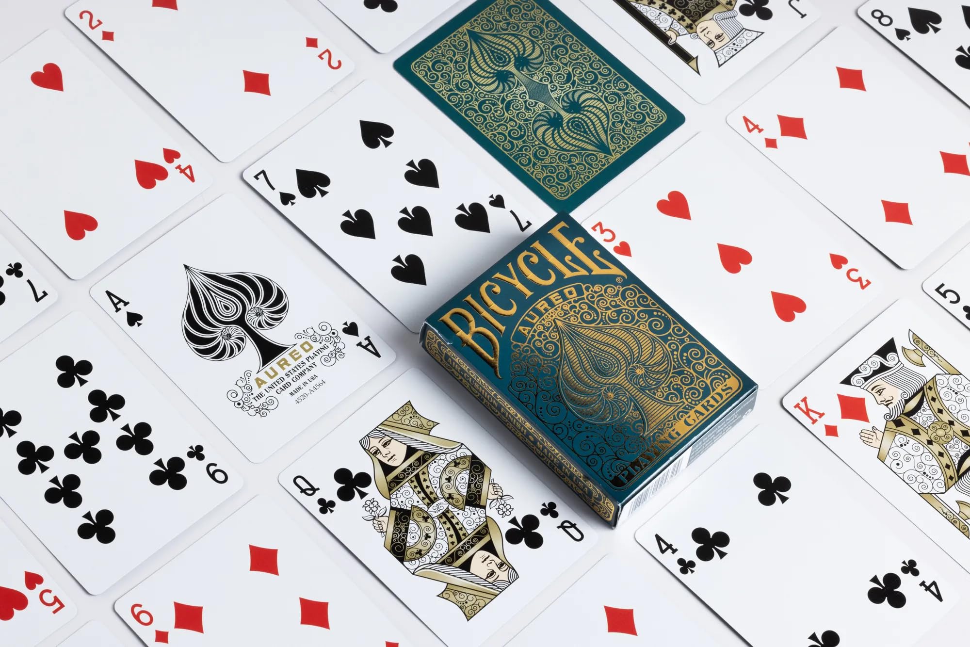 Bicycle Aureo Playing Cards - Black and Golden, Standard Size, Easy to Shuffle & Durable