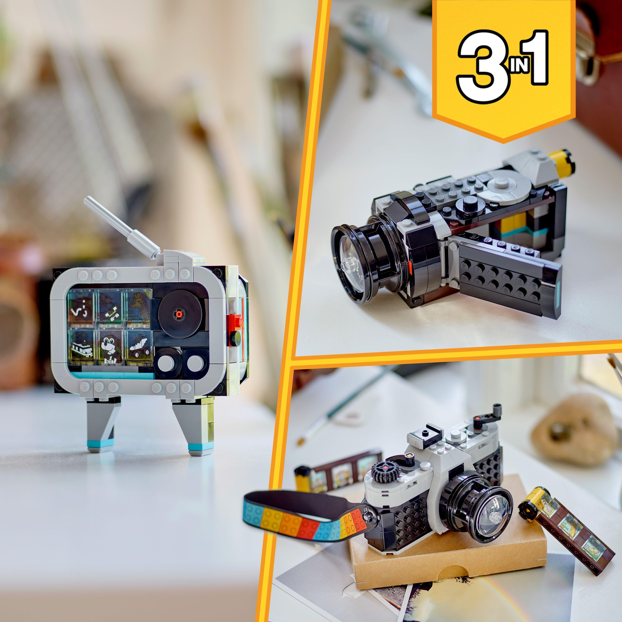 LEGO Creator 3in1 Retro Camera Building Set - Ages 8+ | 3 Models in 1 | Creative Play 5