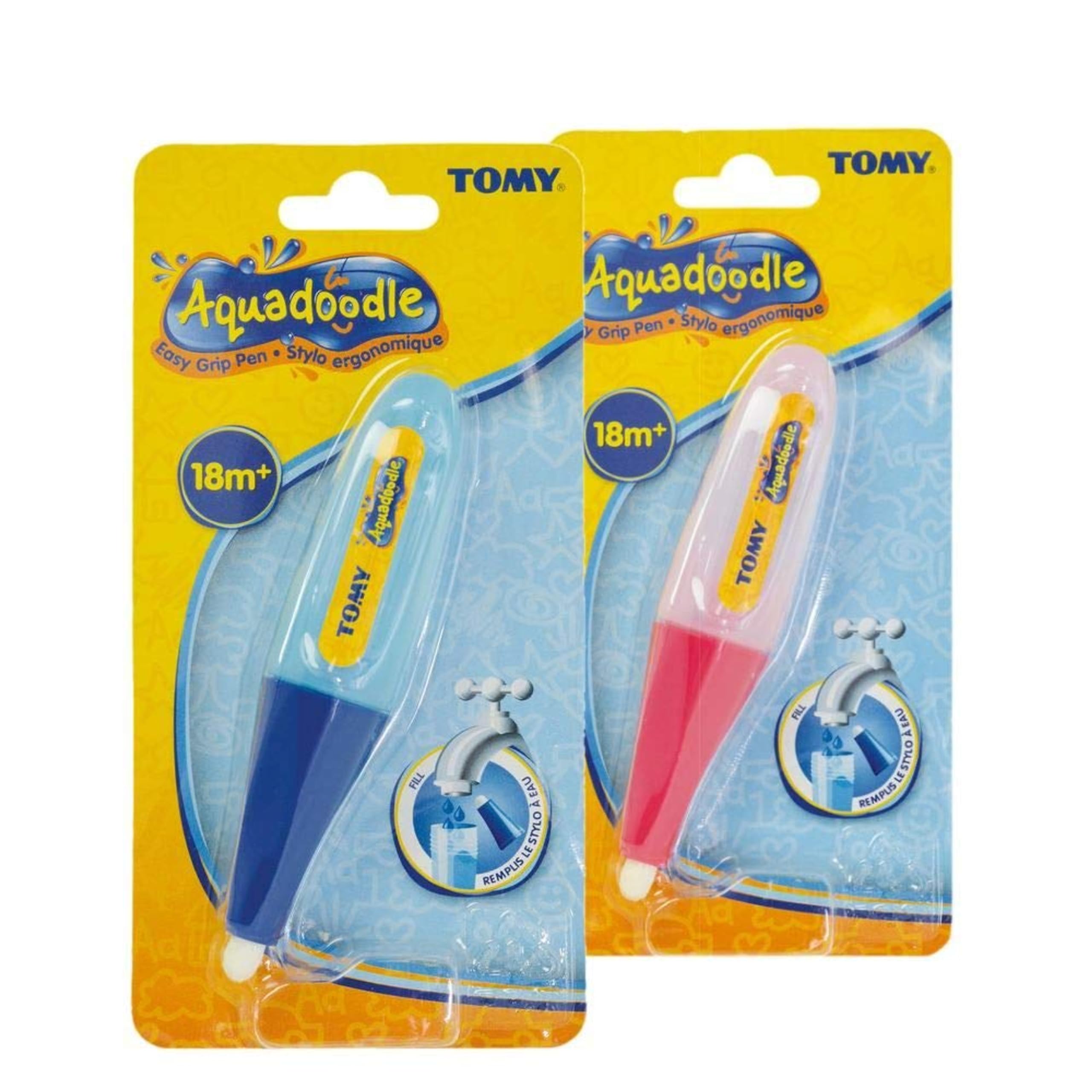 TOMY Aquadoodle Easy Grip Water Pen - Mess Free Colouring for Water Mats | Ages 18 Months+ 1