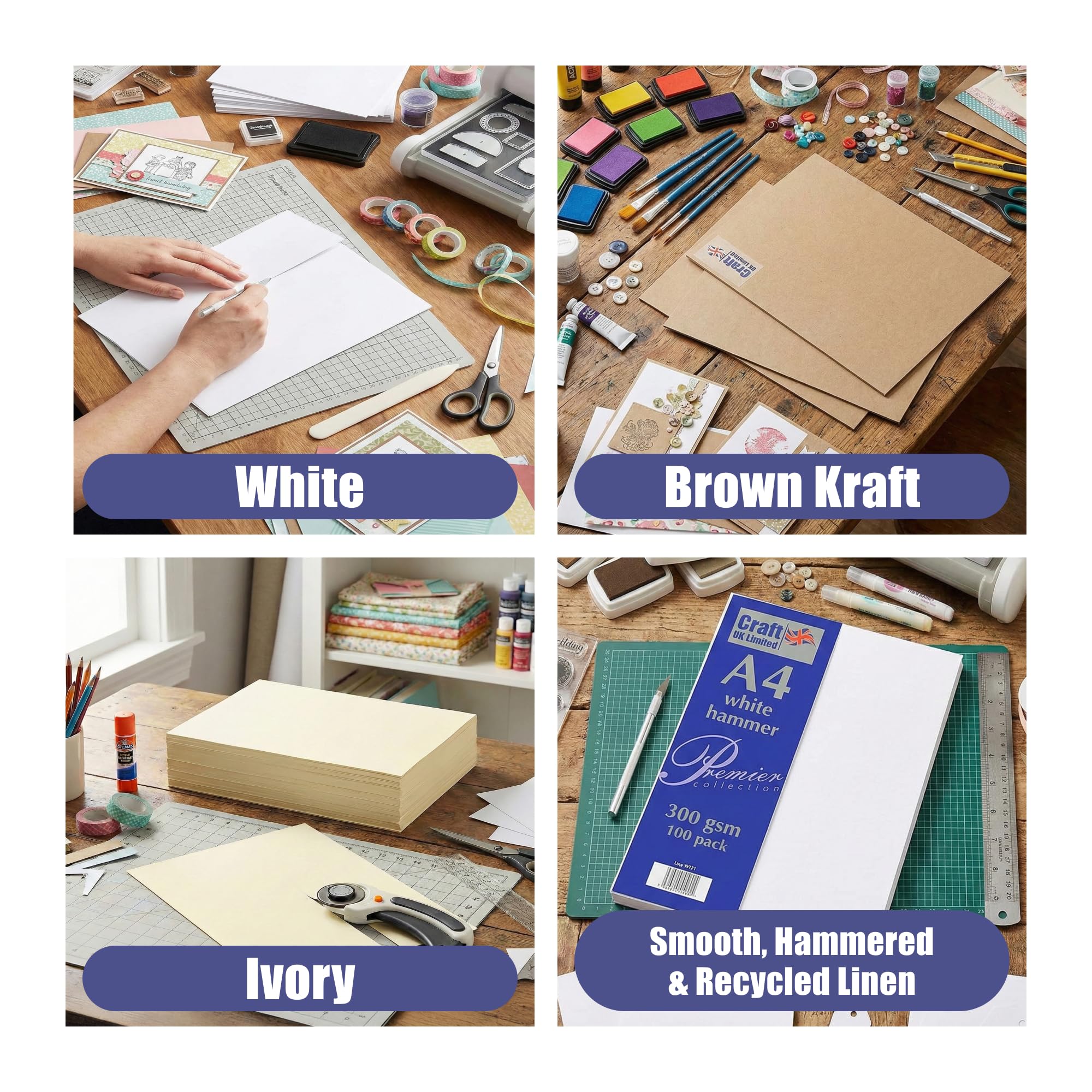 Craft UK W126 Ivory Paper 120 GSM - 100 Sheets 7