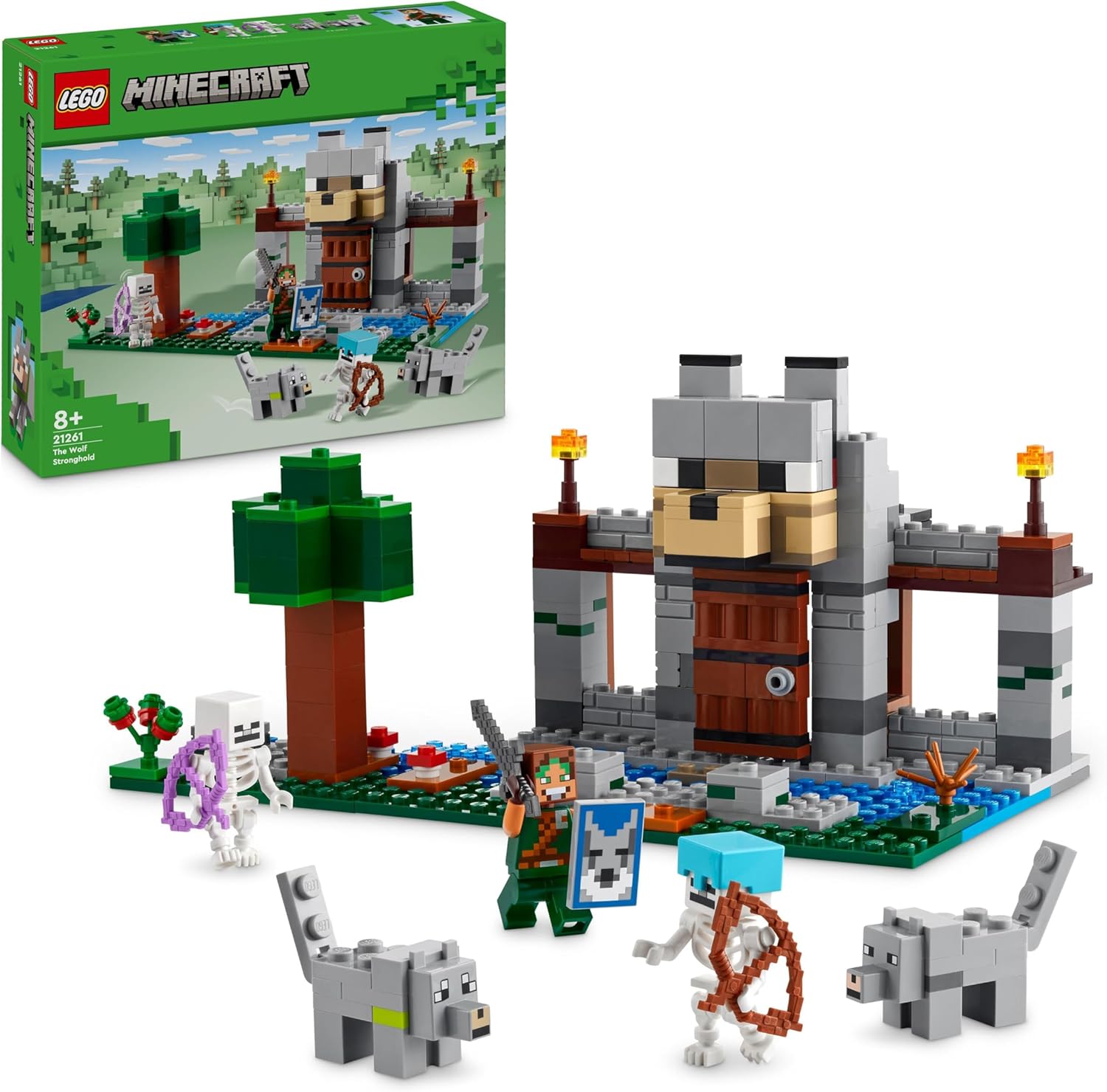LEGO Minecraft The Wolf Stronghold Fortress Set - Building Toy for Ages 8+ 1