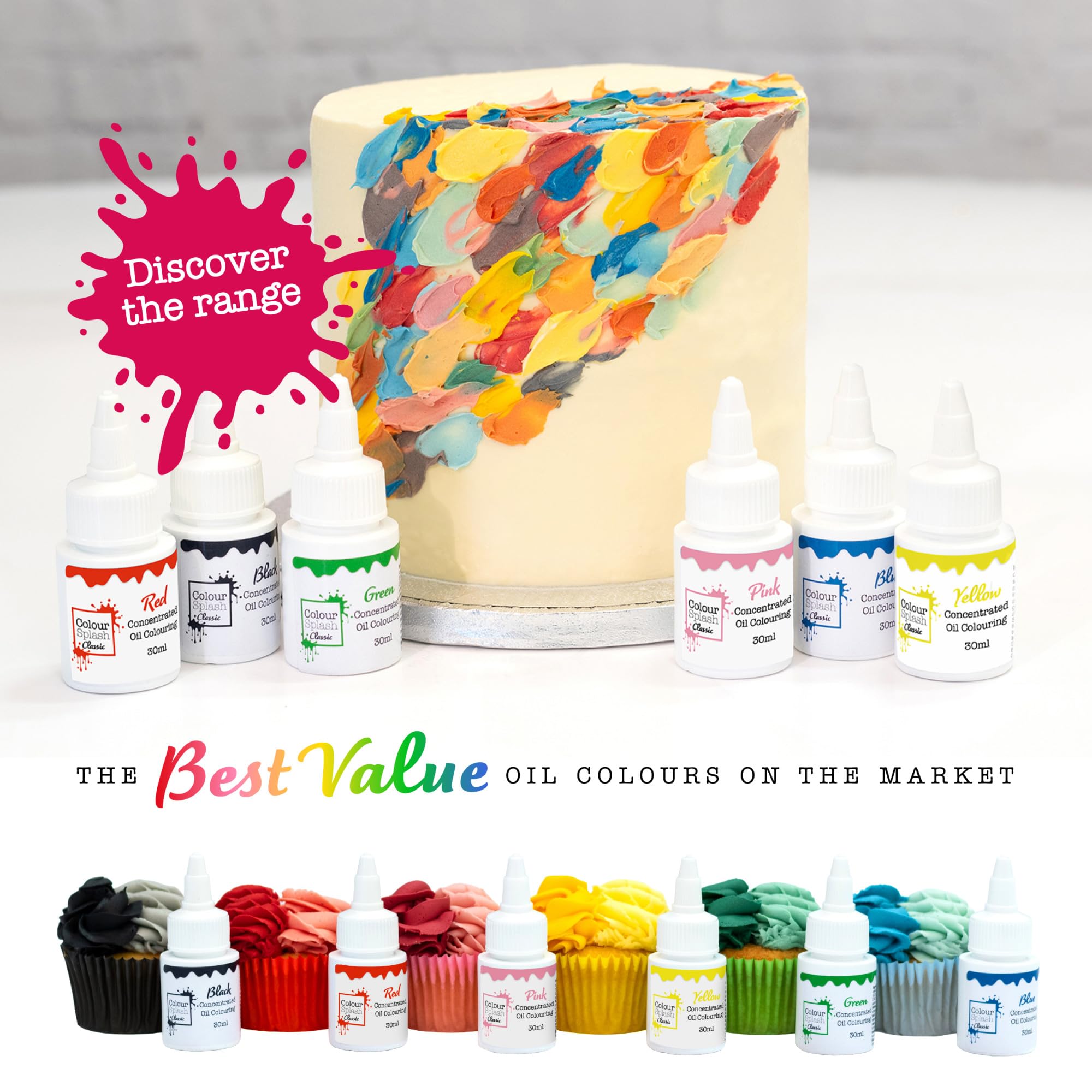 Colour Splash - Oil Based Food Colour Orange | Vibrant Edible Colouring for Baking, 30ml 5