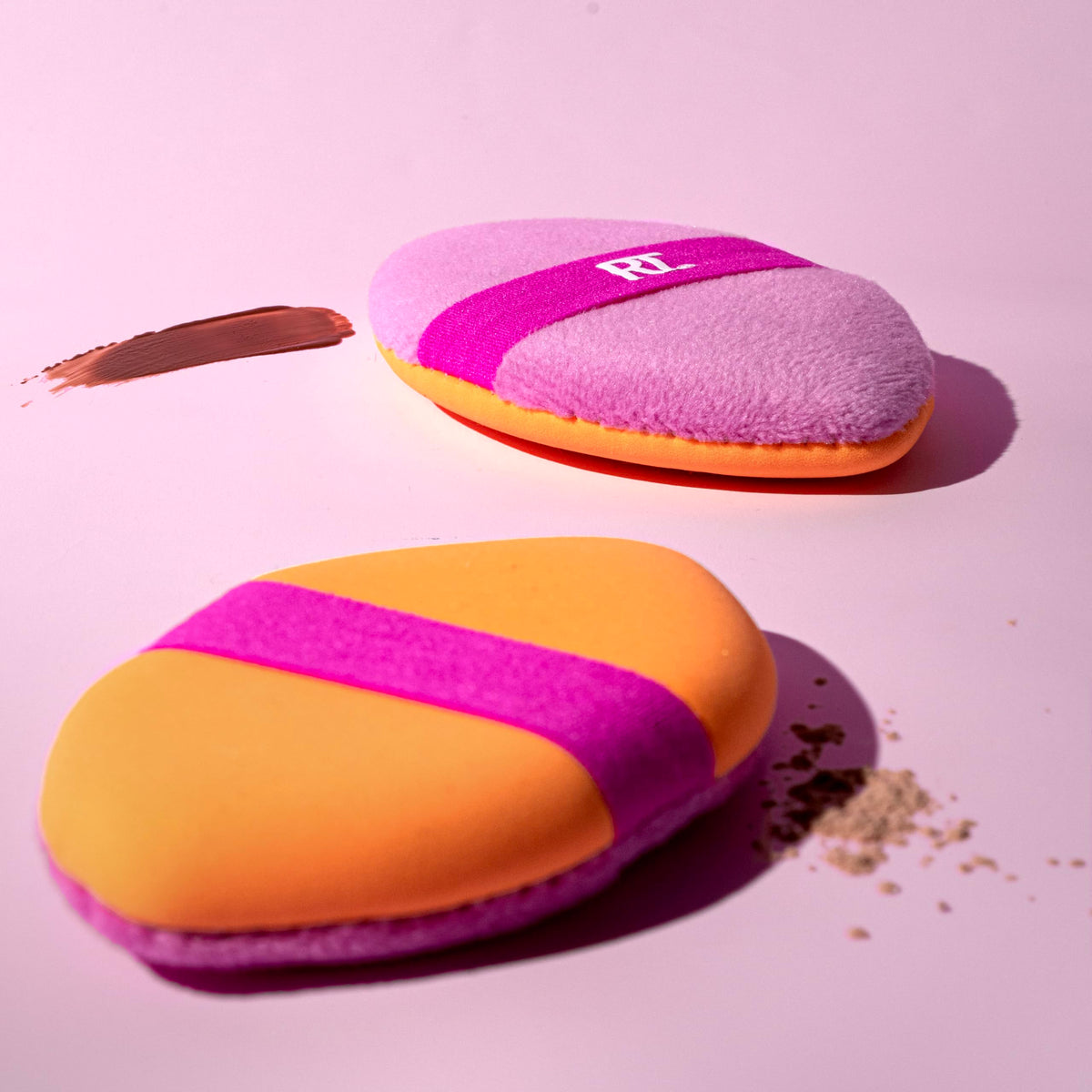 Real Techniques Miracle 2-in-1 Powder Puff - Dual-Sided, Multicolour