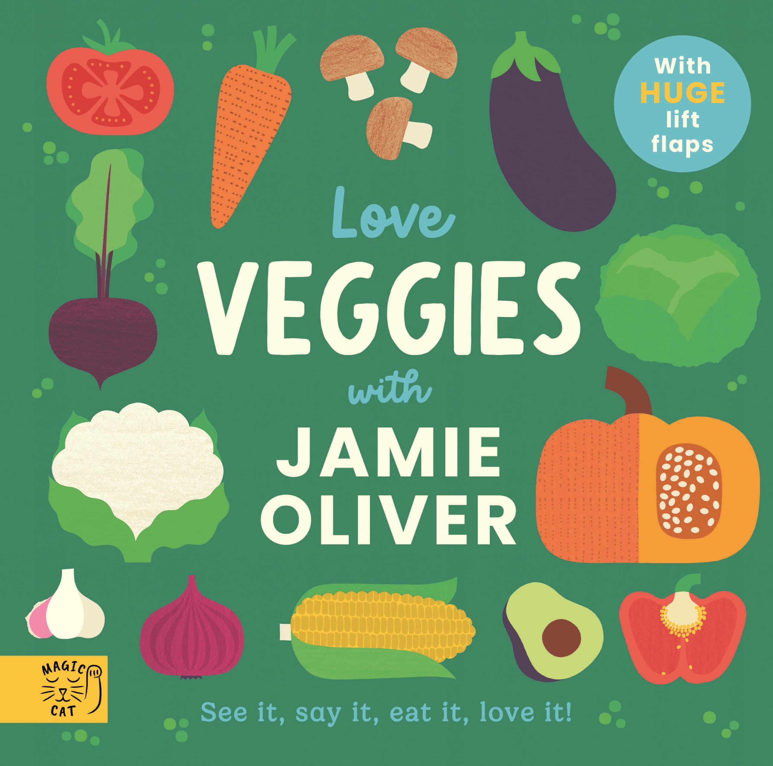Jamie Oliver Love Veggies! - Interactive Board Book for Babies & Toddlers (Ages 0-4) 1