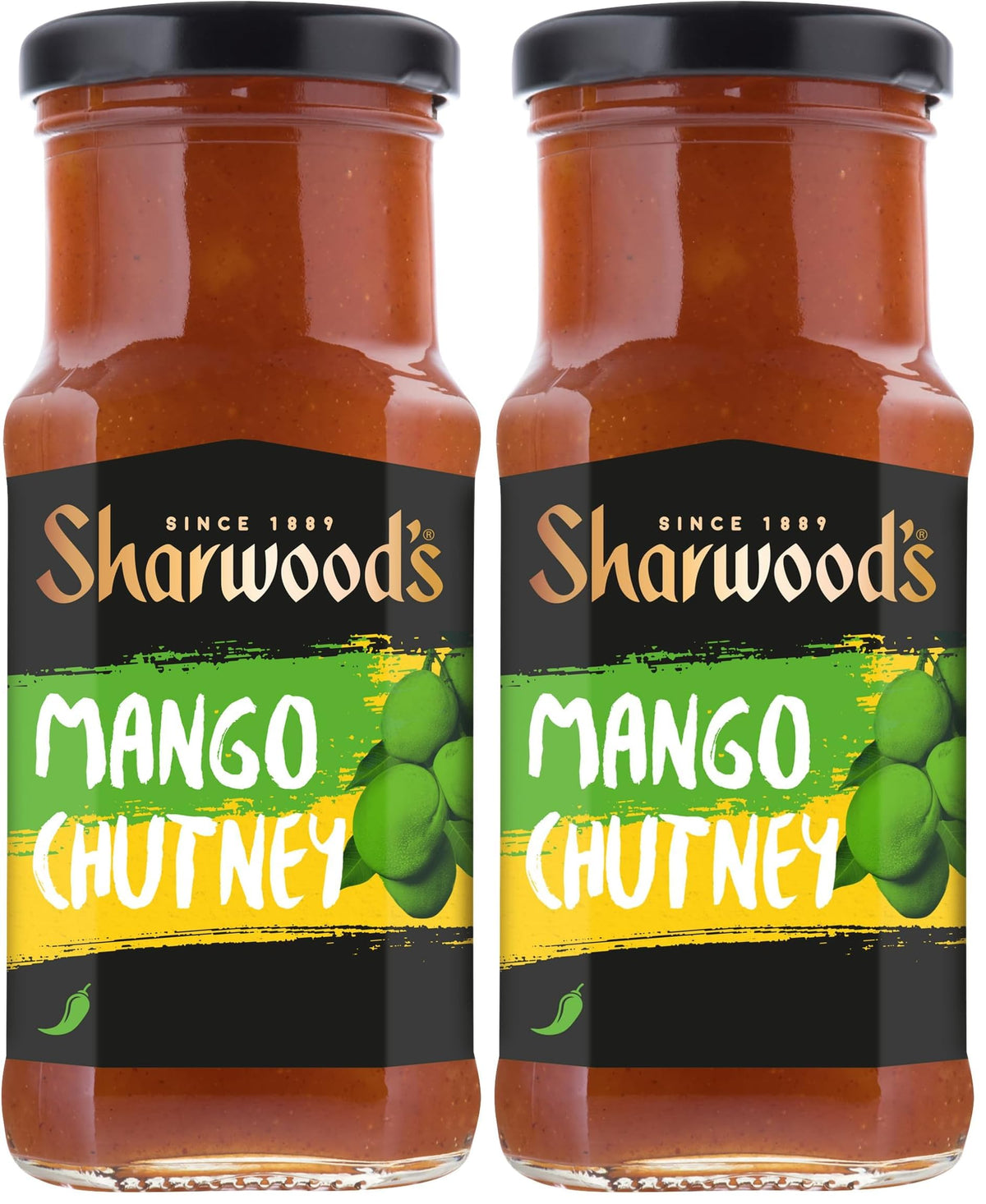 Sharwood's Green Label Mango Chutney - 2 x 530 g