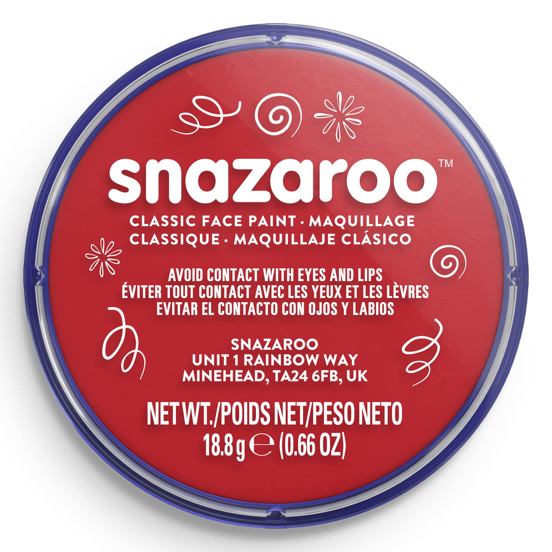 Snazaroo - Classic Face and Body Paint (18ml) - Bright Red