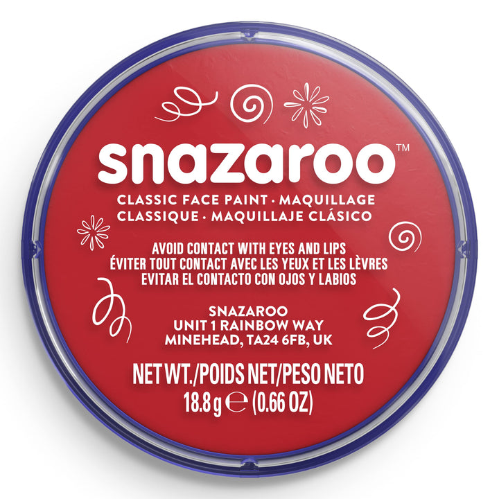 Snazaroo - Classic Face and Body Paint (18ml) - Bright Red
