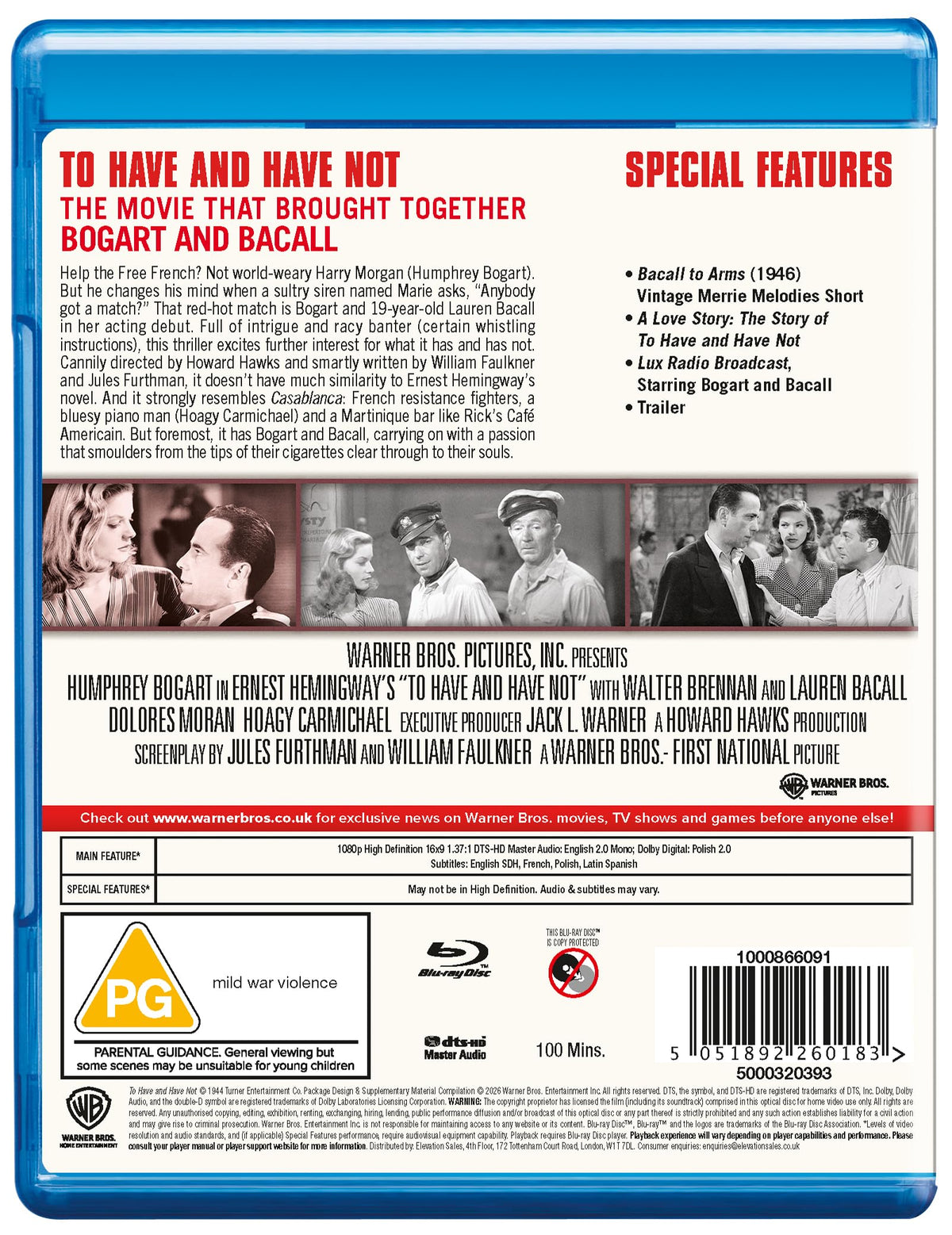 To Have and Have Not [Blu-ray]